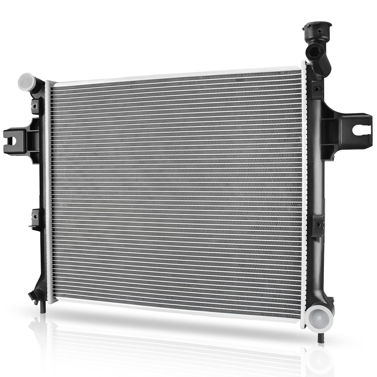Dwvo Complete Radiator Compatible With Jeep Tj, For Jeep Wrangler 2.4L 2.5L 4.0L 4.2L V4 V6 Dwrd1010