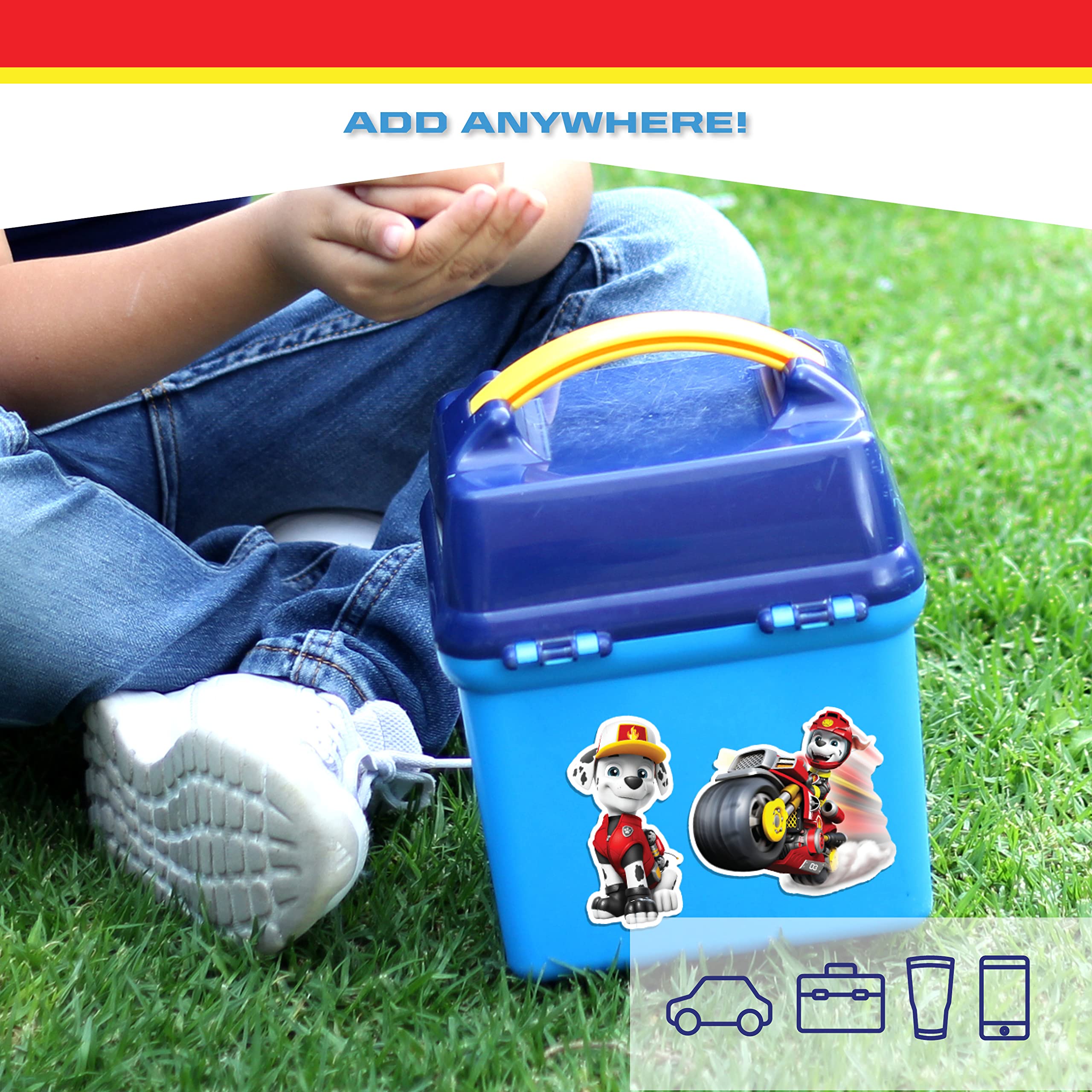 Paw Patrol Marshall Decals - Set Of 3 Marshall Stickers For Kids And Adults - Vinyl Decals For Laptop, Tumbler, Water Bottle, Ve