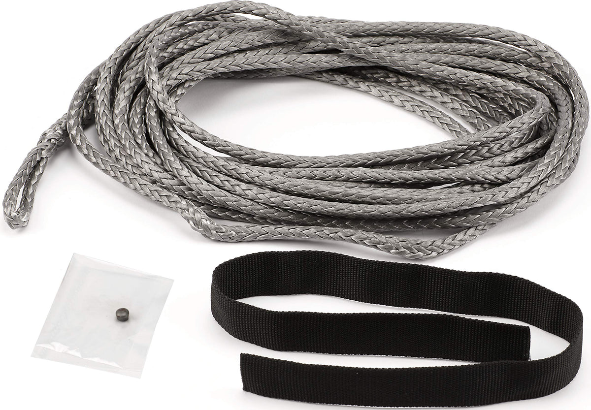 Warn 100976 Service Part - Winch Synthetic Rope Replacement Kit, Fits: Vrx And Axon Winches - 1/4 X 27'