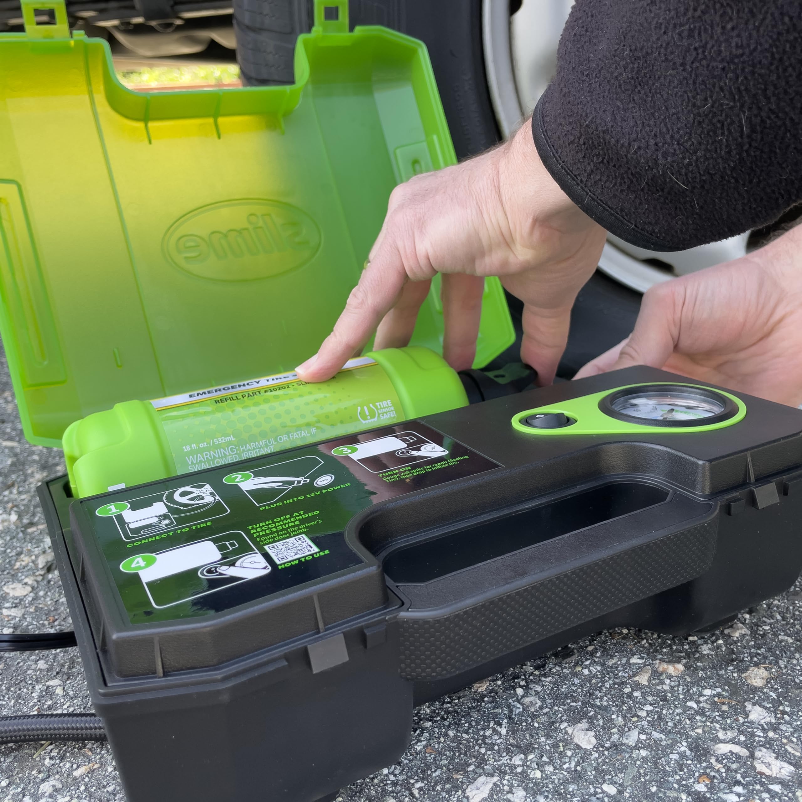 Slime 10201 Sealant Replacement Cartridge Only for Smart Spair Ultra Car Flat Tire Repair Kit, 22oz