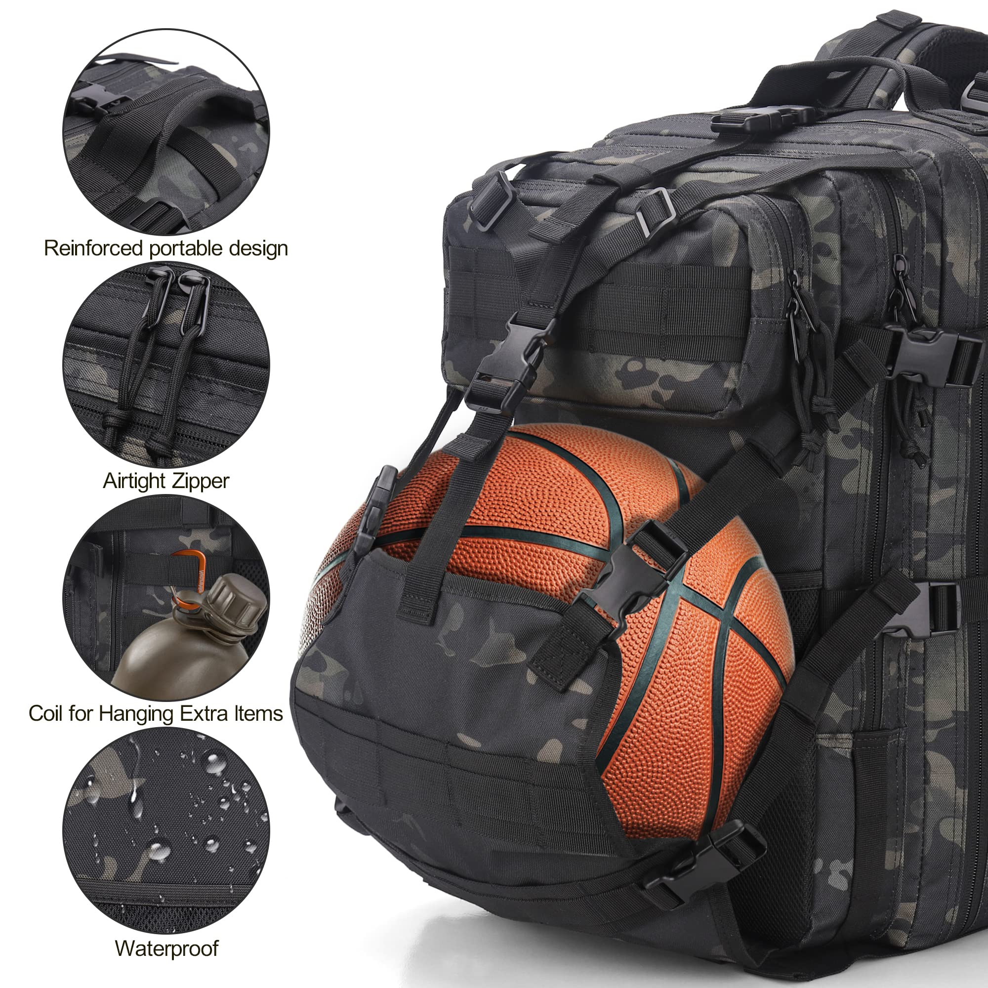 Youngoa Men'S Motorcycle Helmet Backpack, Green Camo, Unisex