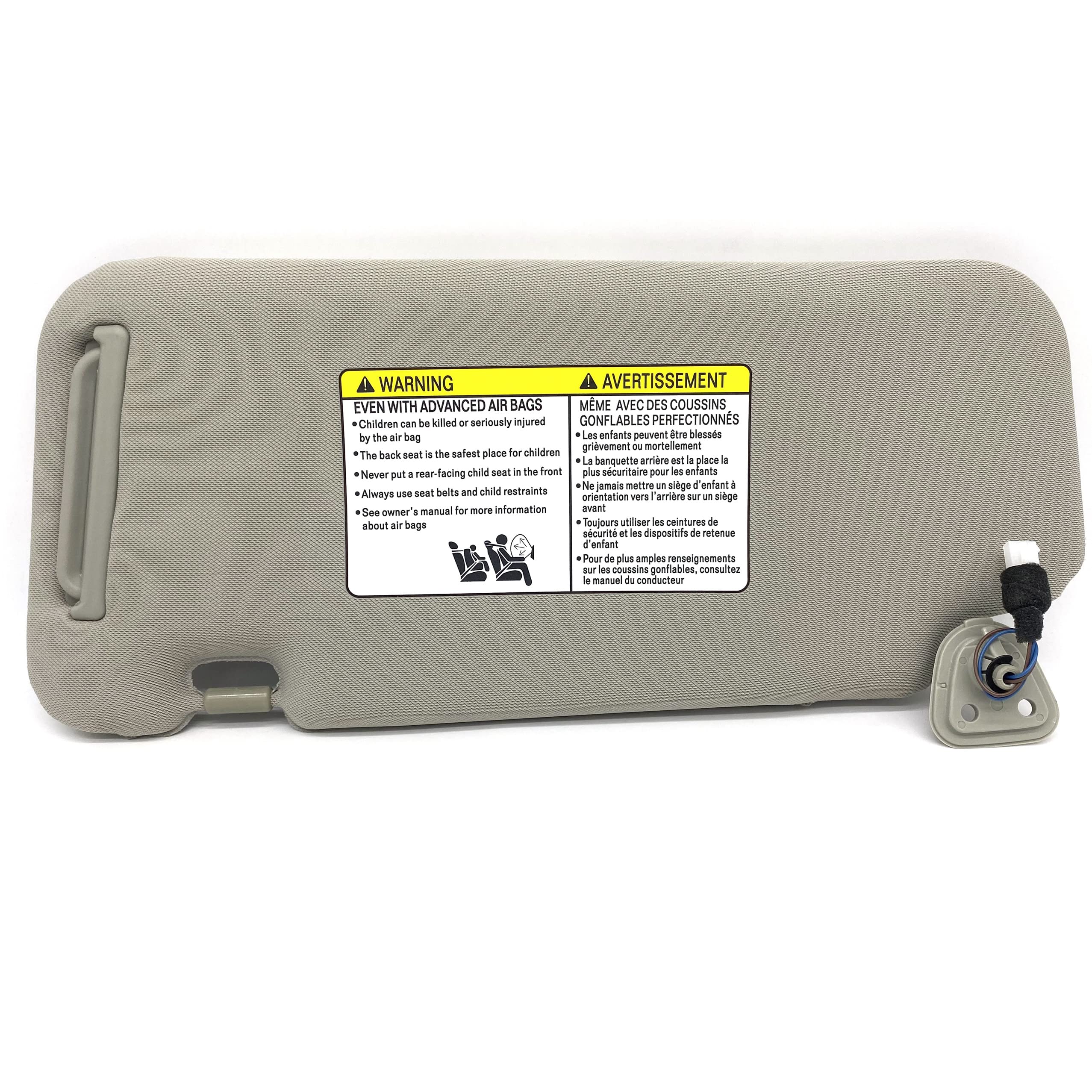 Ezzy Auto Gray Right Passenger Side Sun Visor Compatible With Nissan Murano 2009 2010 2011 2012 2013 2014 96401-1Aa1B