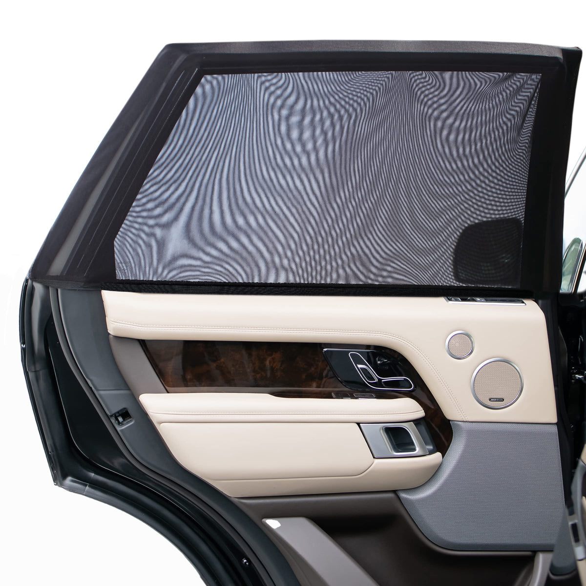 Autopect Side Window Sunshade Sock Screen-Shade (Pack of 2) - Block Sun Rays to Keep Car Interior Cool and Comfortable - Elastic