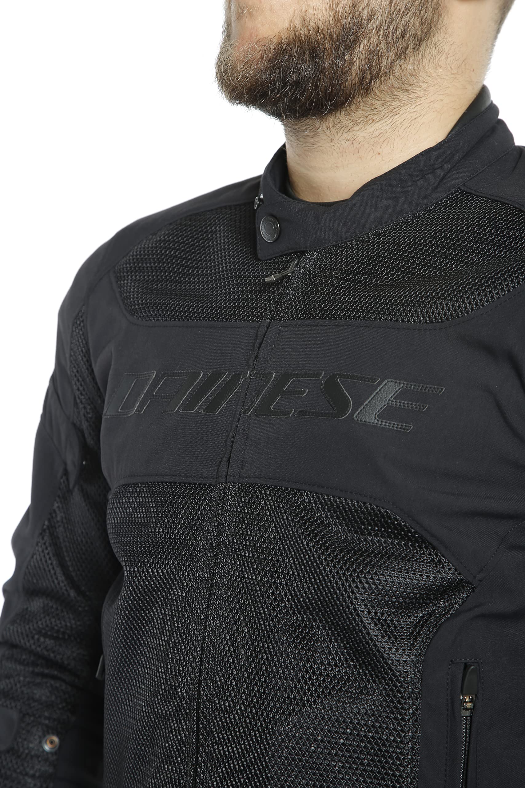 Dainese Air Frame D1 Tex Men'S Street Motorcycle Jackets - Black/Black/Black / 50
