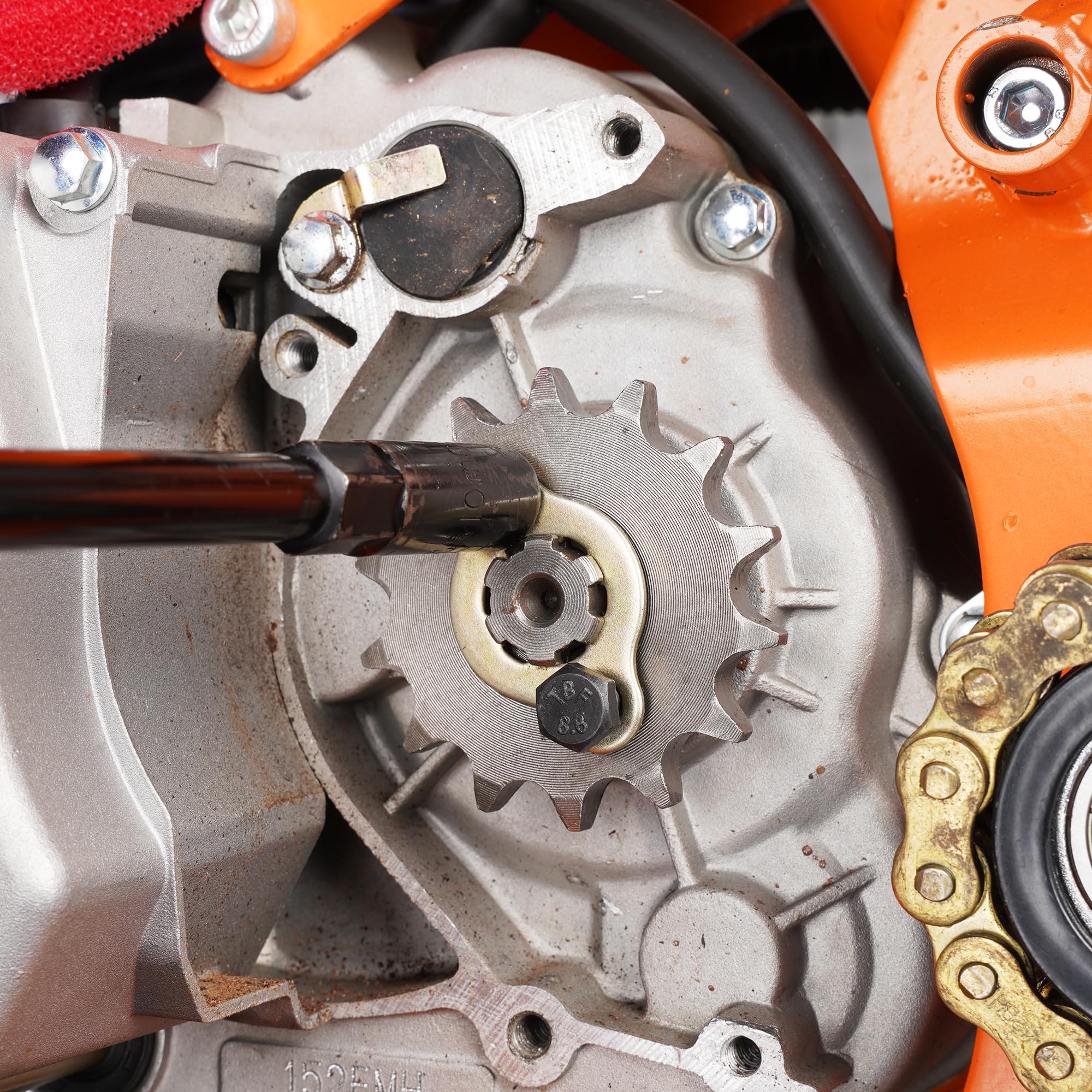 RUTU 428 Size 14 Tooth 17mm Front Engine Sprocket for 50cc-160cc ATV Dirt Bike Quad TaoTao Roketa Sunl