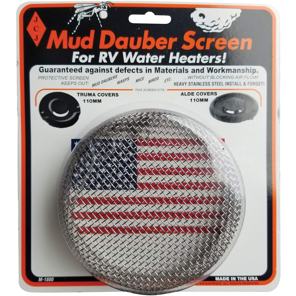 Jcj Enterprises M-1800 Mud Dauber Screen For Truma And Alde Water Heaters 110 Mm (Airstream)