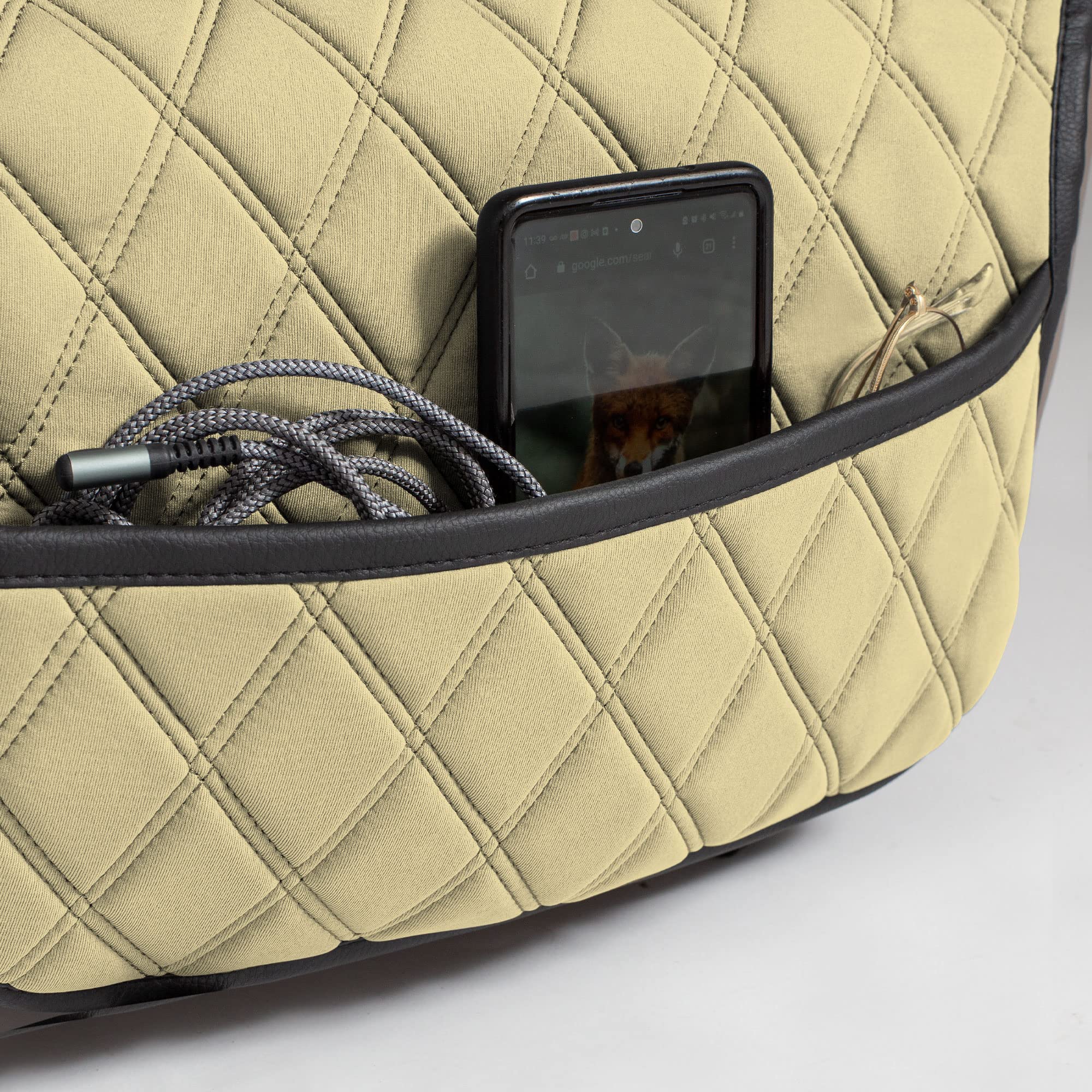 Fh Group Car Seat Cushion Front Set Neosupreme Automotive Seat Cushions - Universal Fit, Car Seat Cushion With Front Pockets, Ai