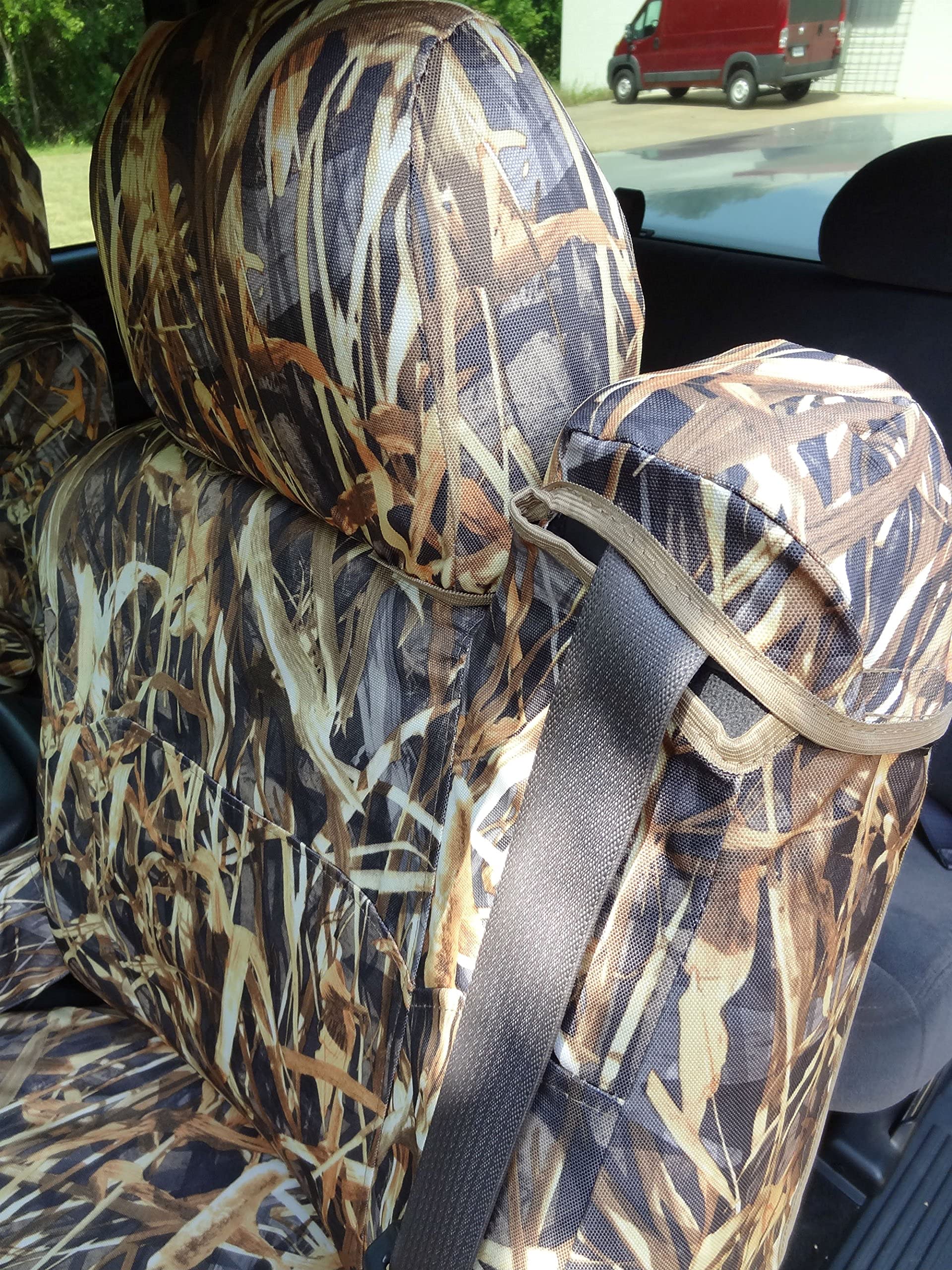 Durafit Seat Covers C991.Savanna Camo Seat Covers for Chevy Silverado, Suburban, Tahoe, GMC Sierra,Yukon Front Captain Chairs wi
