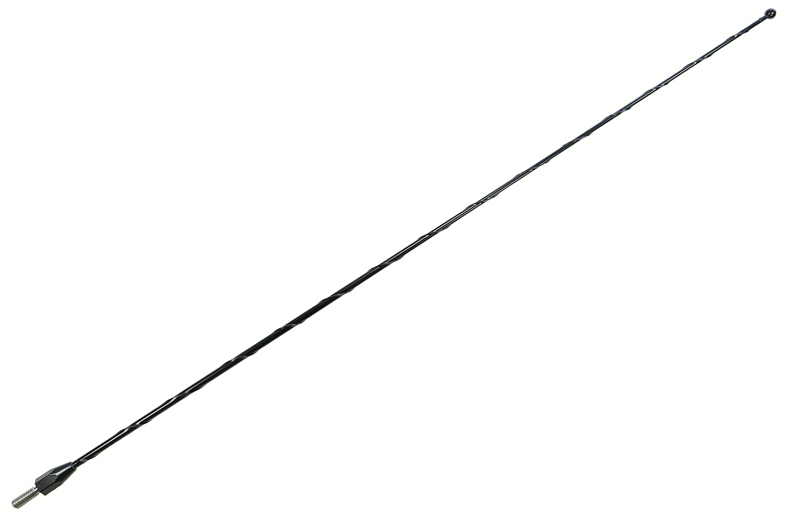 Antennamastsrus - 21 Inch Black Antenna Is Compatible With Toyota Tacoma (1995-2015) - Spiral Wind Noise Cancellation - Spring Steel Construction - Stainless Steel Threading