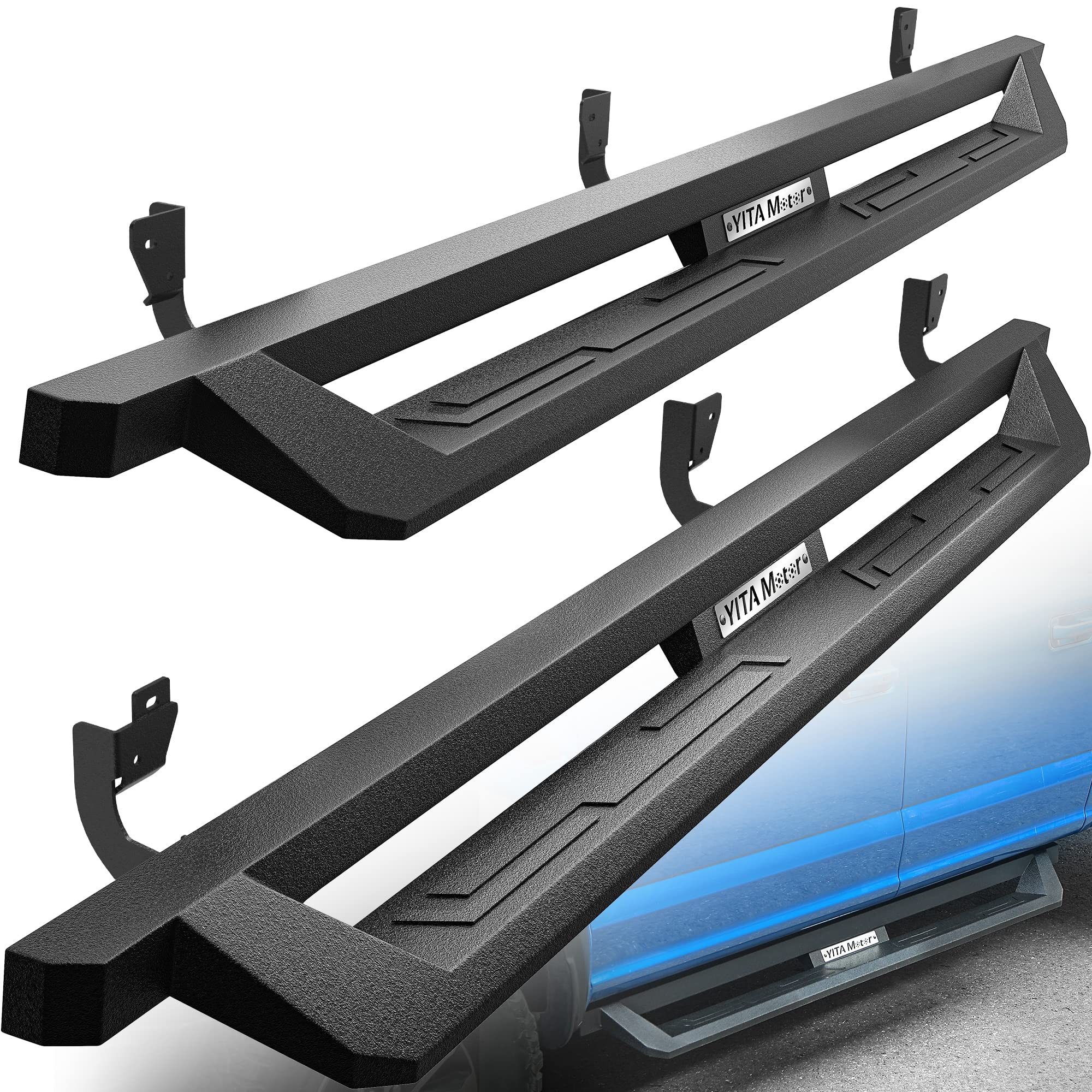 Yitamotor Drop Side Steps Compatible With 2009-2018 Dodge Ram 1500, 2019-2024 Ram 1500 Classic Quad Cab, Off-Road Running Boards