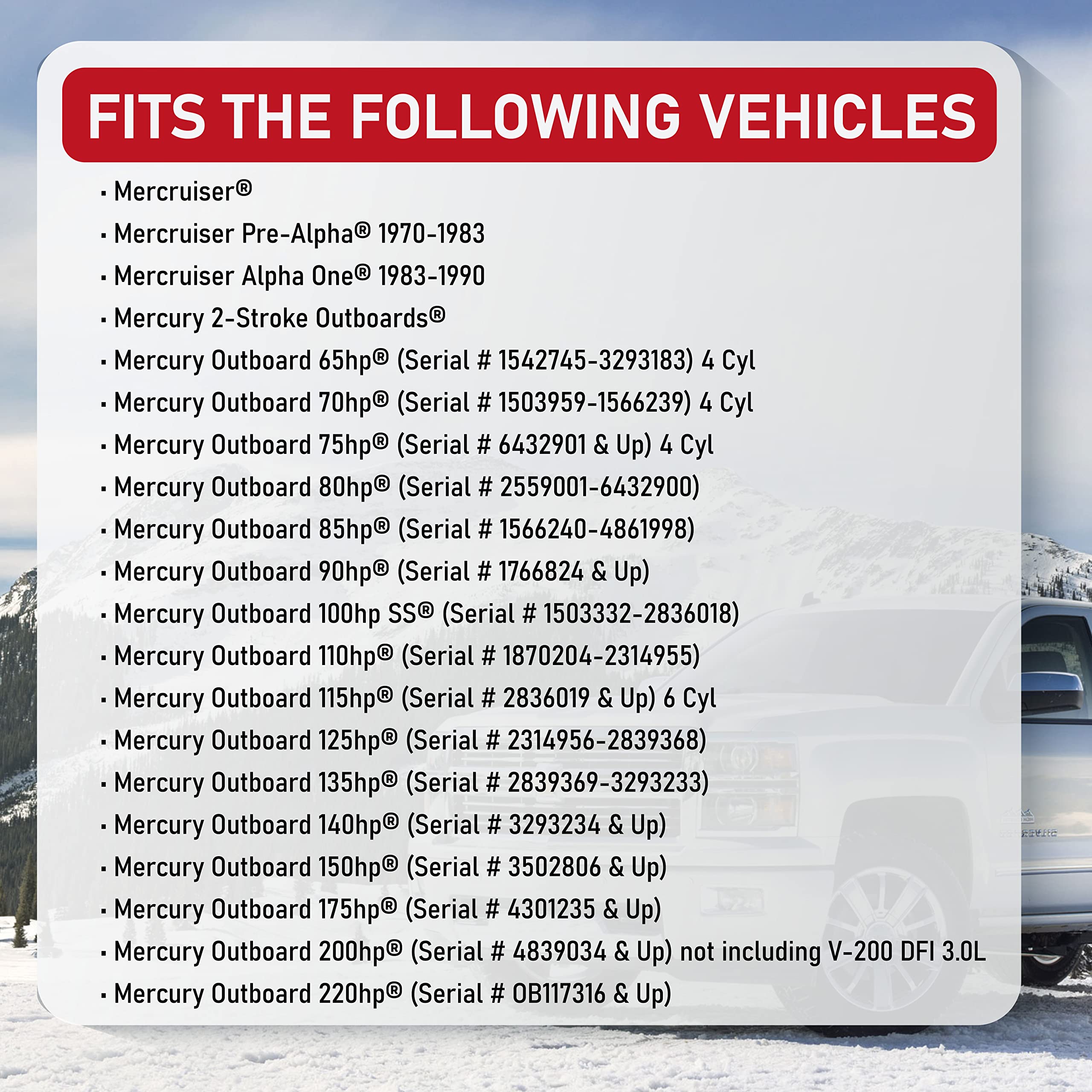 Water Pump Repair Kit - Compatible With Mercruiser Stern Drives, Mariner And Mercury 2-Strokes Outboards - Pre-Alpha, Alpha One