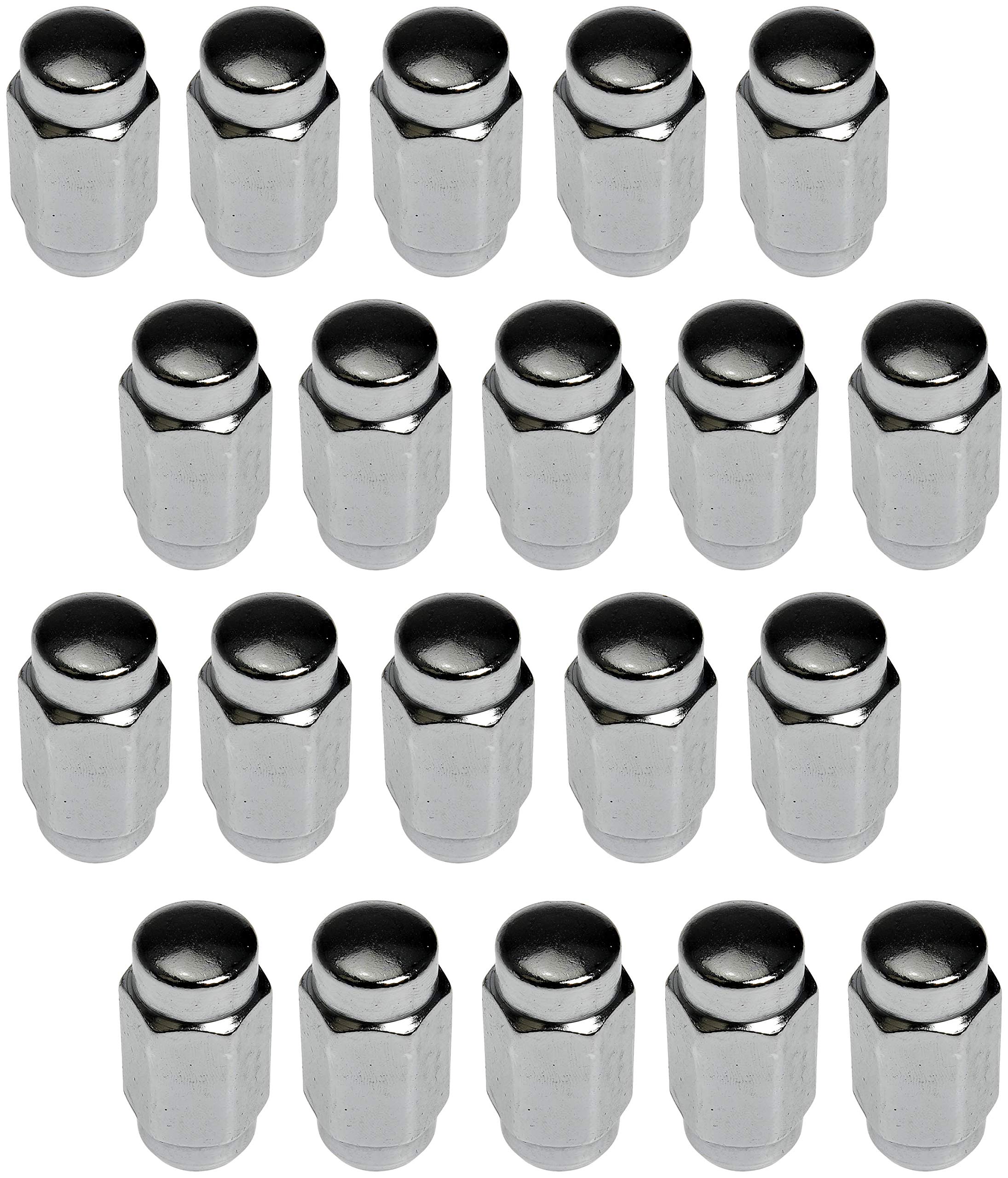 Dorman 712-544 Wheel Nut Chrome Duplex Acorn 9/16-18 Compatible with Select Models, 24 Pack