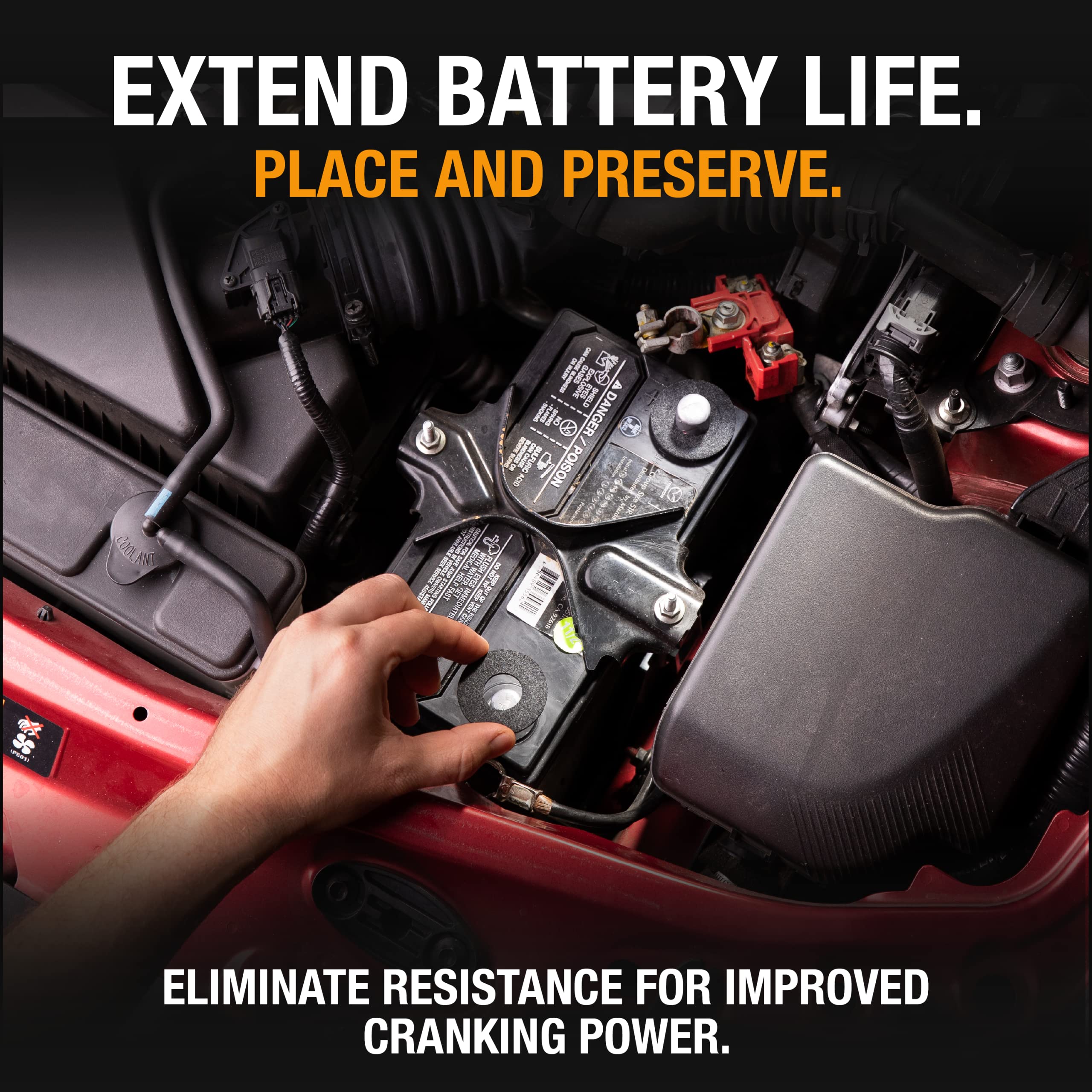 NOCO NCP2 B603 Oil-Based Battery Terminal Protectors, Anti-Corrosion Washers, and Battery Corrosion Pads (Pack of 50)