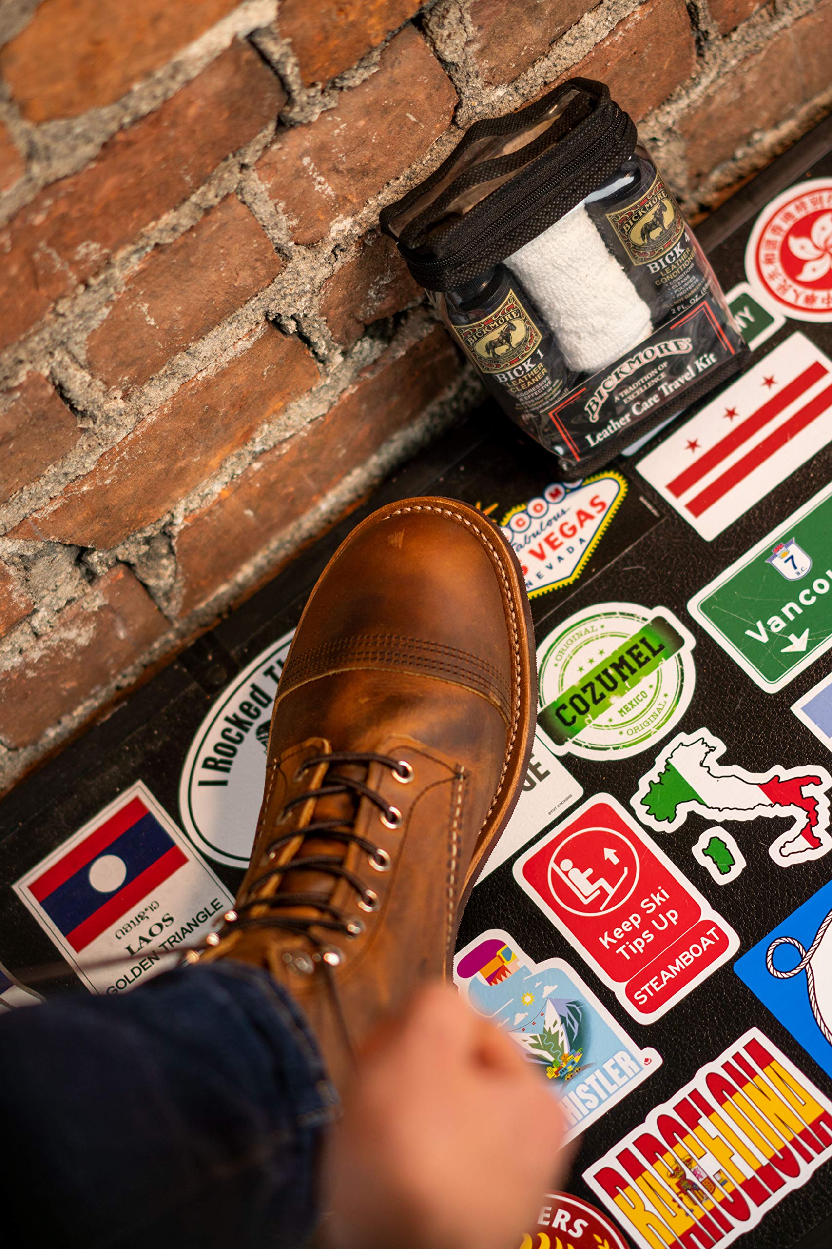 Bickmore Leather Shoe & Boot Travel Care Kit- Repairs, Polishes And Shines Leather Goods On The Run