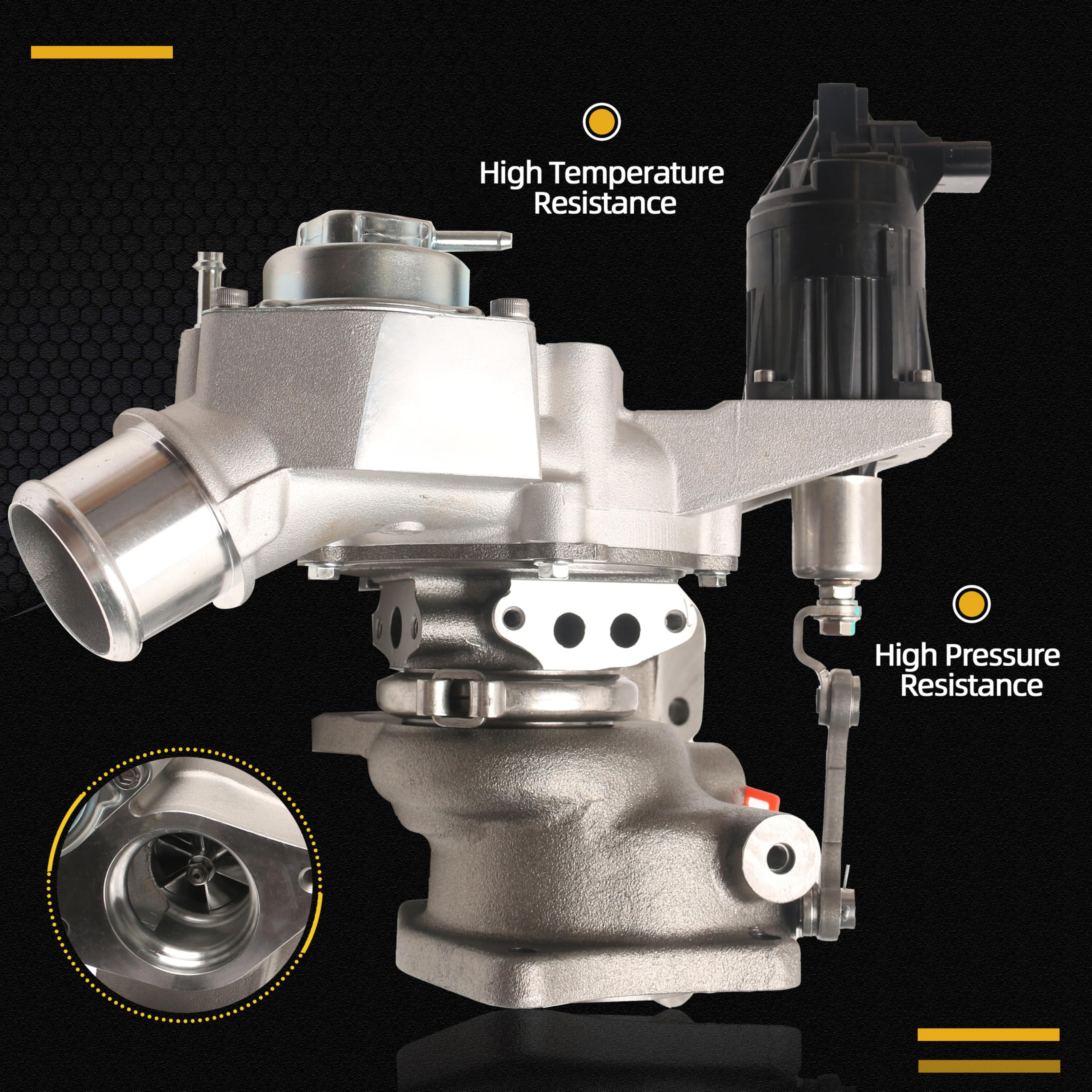 Turbo Turbocharger with Actuator for Honda Accord 1.5L 2018-2022, Replaces# 847-1654, 14039149-101, 189006A0001