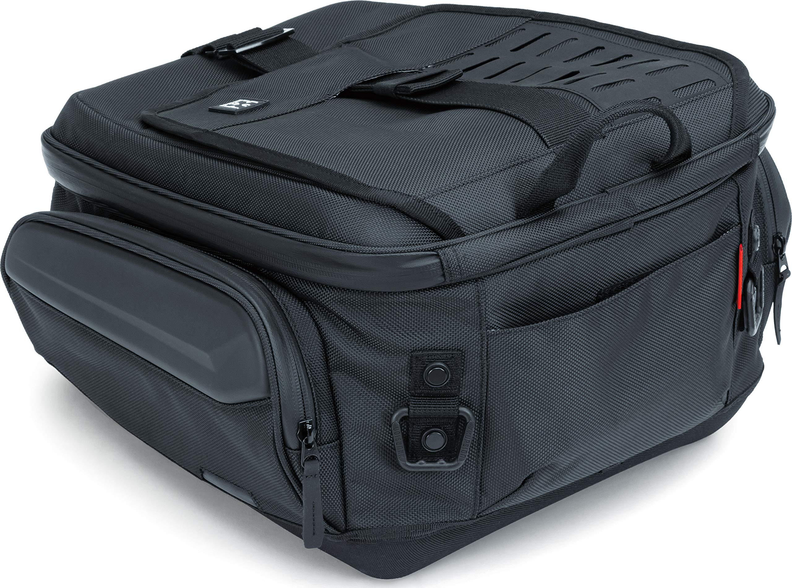 Kuryakyn 5256 Xkursion Xb Ambassador Tail Bag: Weather Resistant Motorcycle Travel Luggage With Mounting Straps, Black