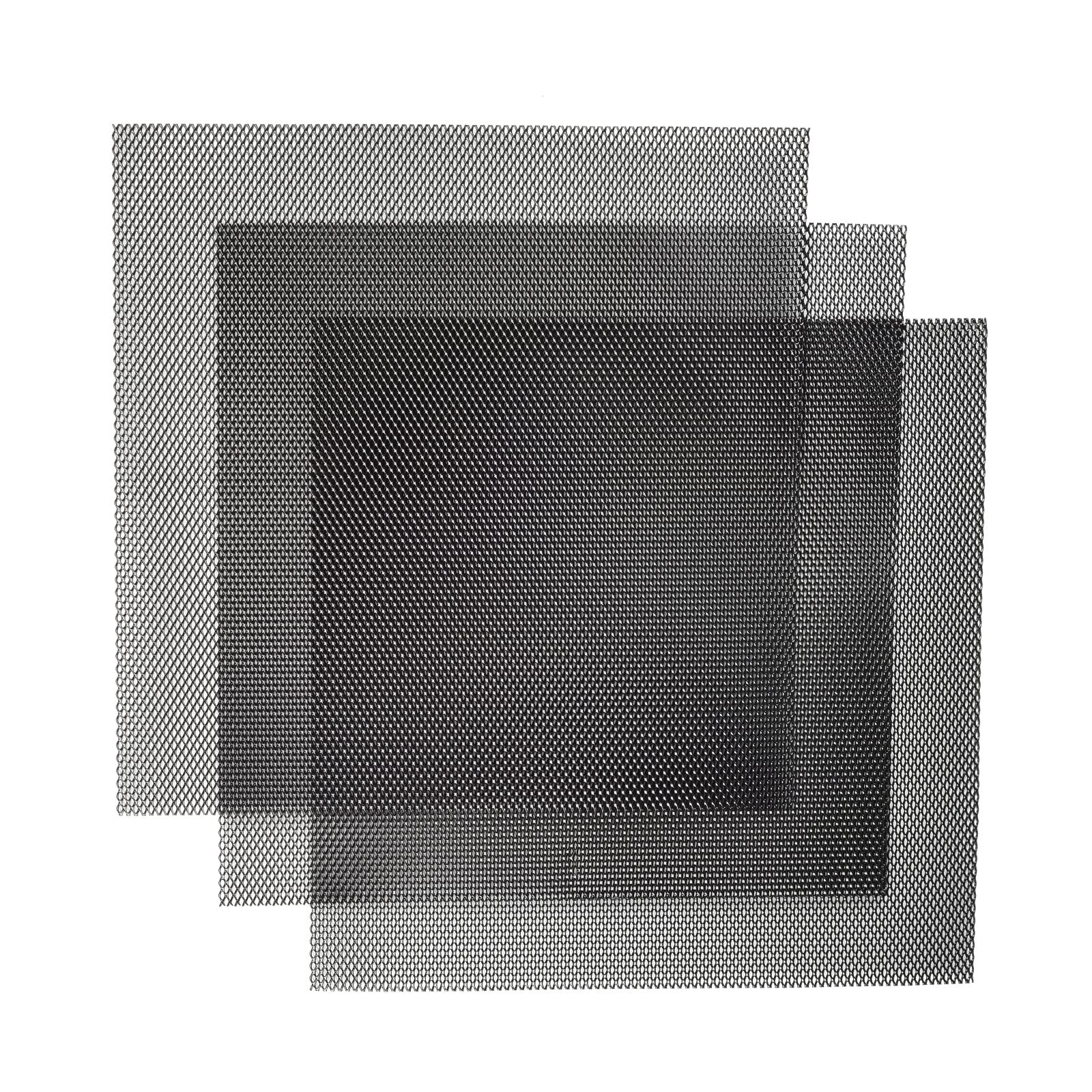 AggAuto Universal 13''x13'' Car Grill Mesh - Aluminum Alloy Automotive Grille Insert Bumper Rhombic Hole 4x8mm, 3Pcs One of the 