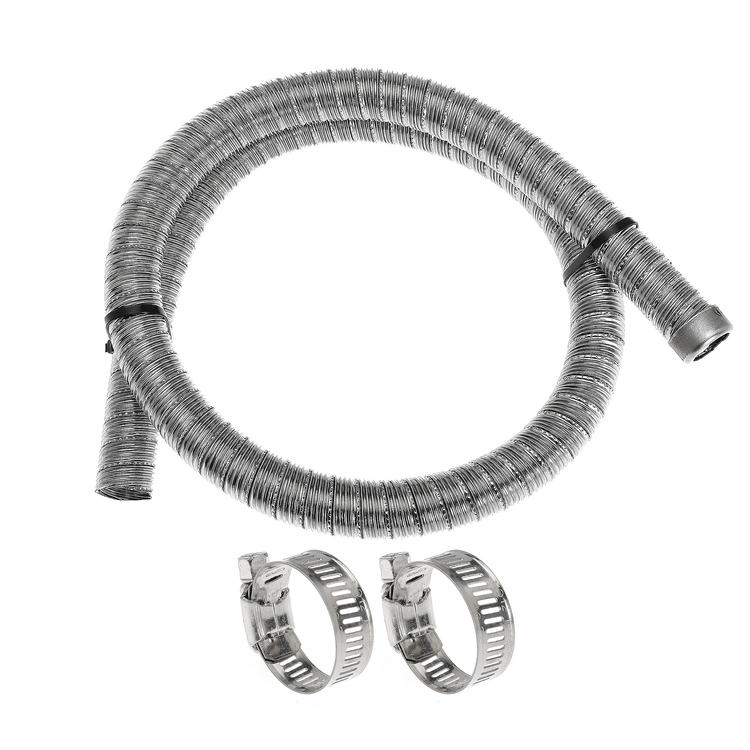 120cm 24mm Exhaust Pipe Parking Air Heaters with Clamps Double Stainless Steel