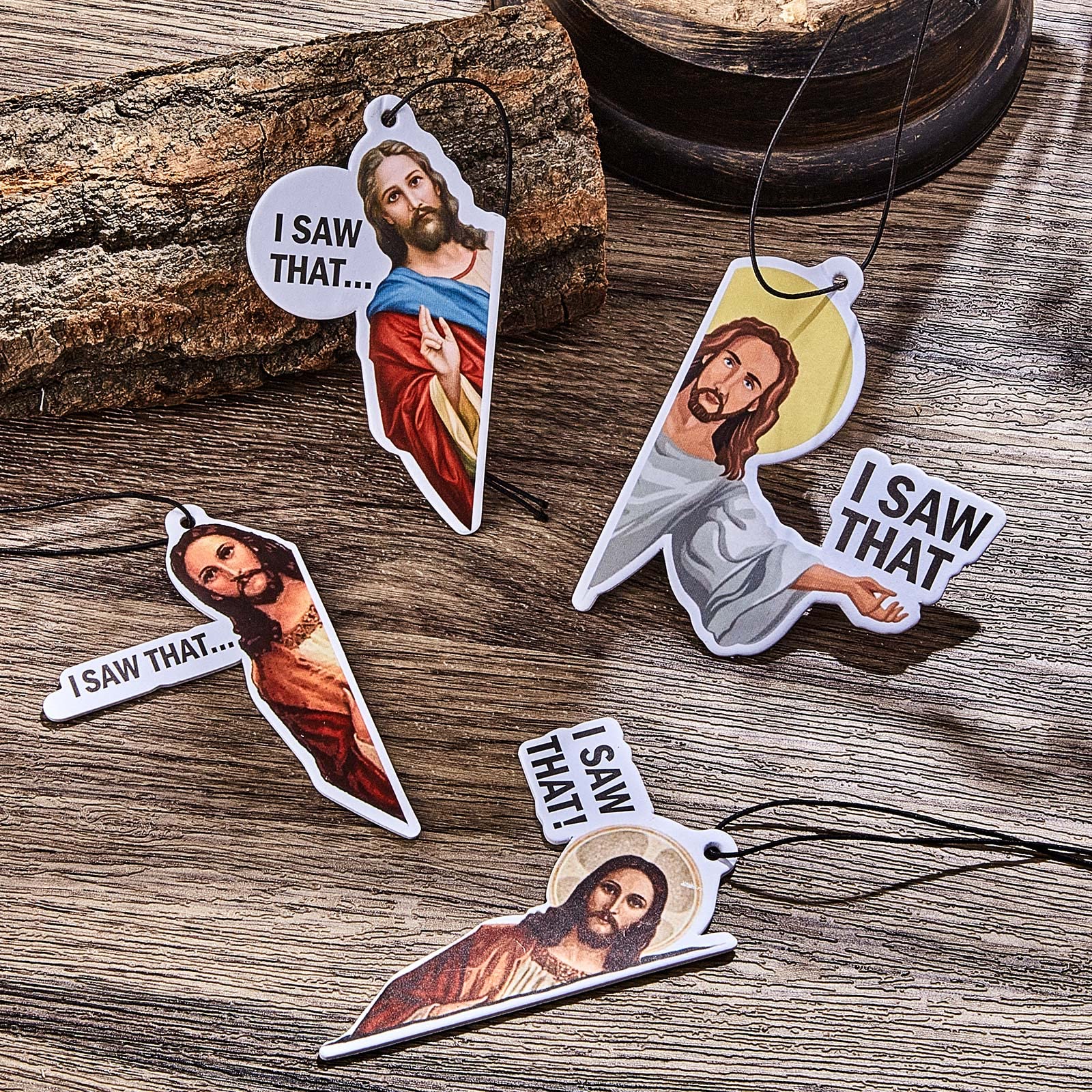 8 Pack Jesus I Saw That Car Air Fresheners Funny Hanging Air Fresheners Car For Cute Mirror Freshener Mirror Scented Hanging Accessories For Men Woman