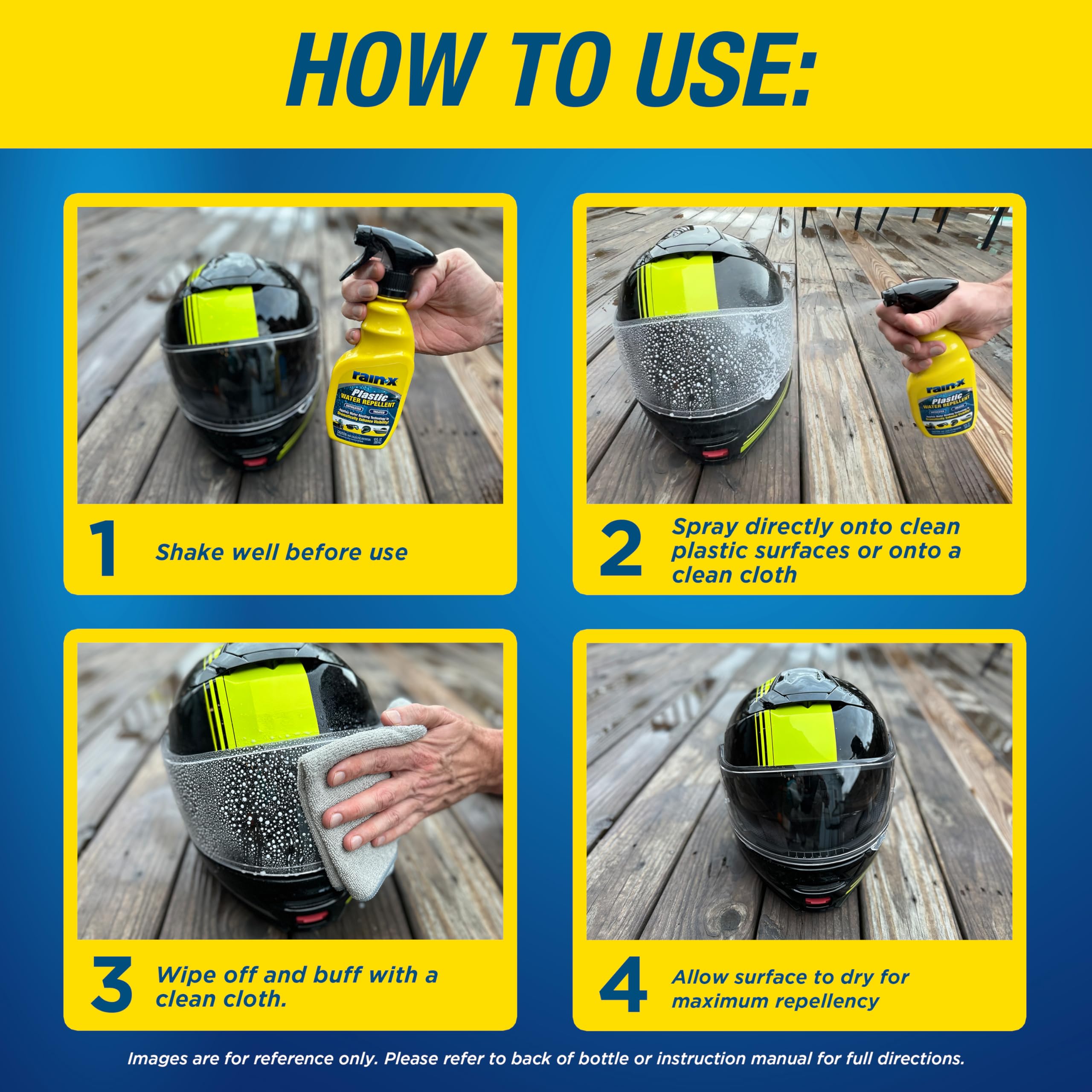 Rain-X 620036-6Pk Plastic Treatment, 12 Fl. Oz. (Pack Of 6)