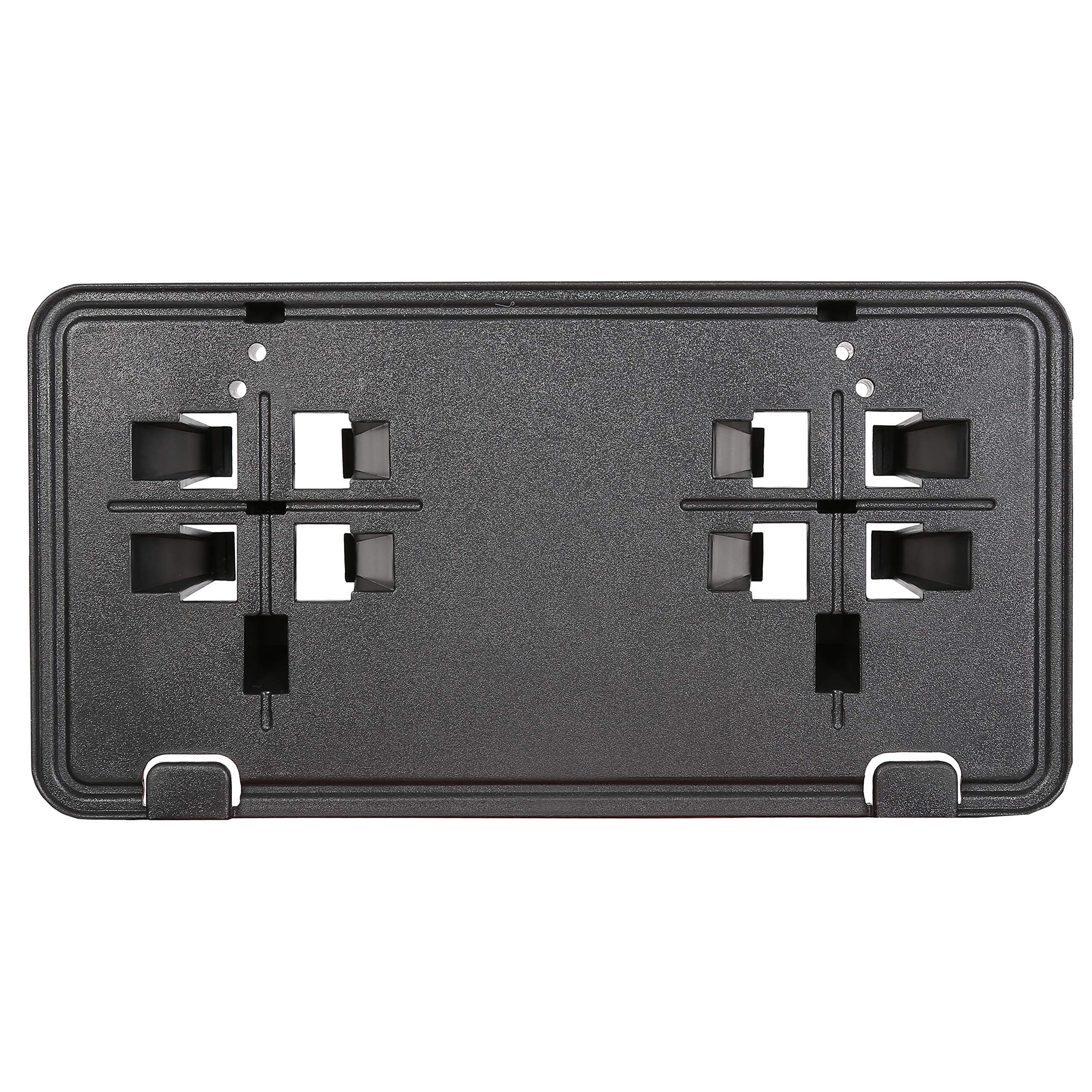 Ecotric Front License Plate Bracket Compatible With 2015-2017 Ford F-150 F150 Replacement For Fl3Z-17A385-B Fo1068166 Fo1068165