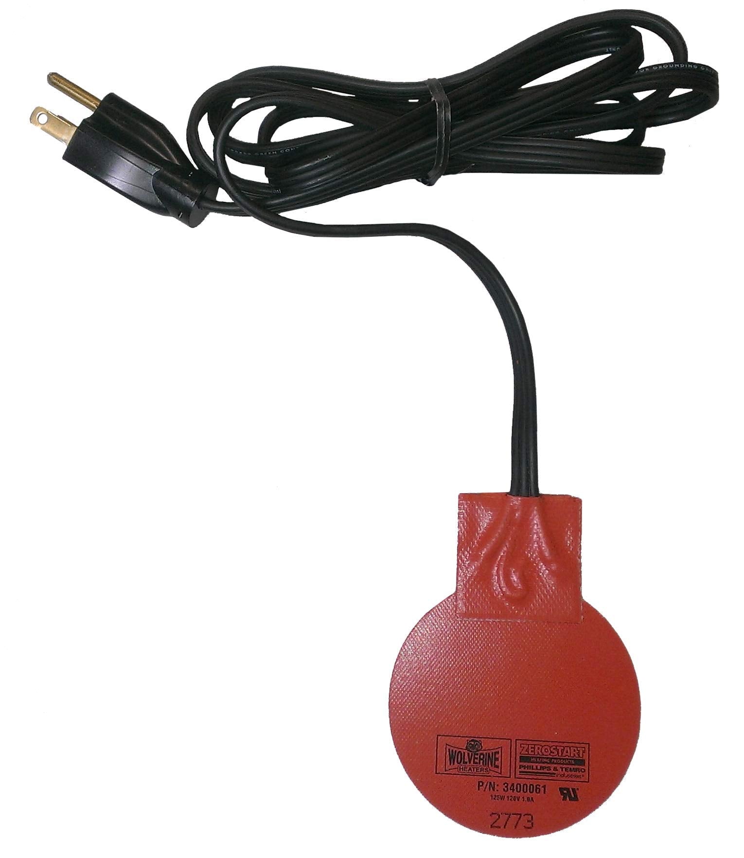 Zerostart 3400061 Silicone Pad Heater Engine Oil, Transmission Fluid, Reservoir And Hydraulic Fluid Heater, 3 Diameter | 120 Volts | 125 Watts