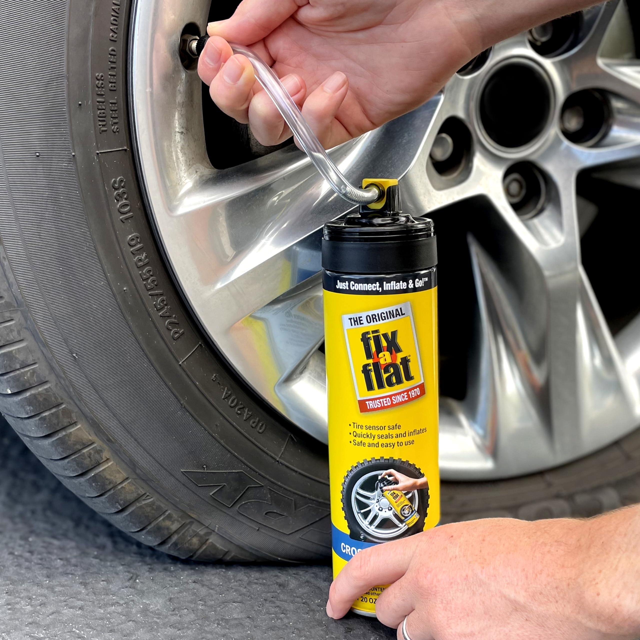 Fix-A-Flat Tire Sealant And Car/Suv Tire Inflator 20Oz
