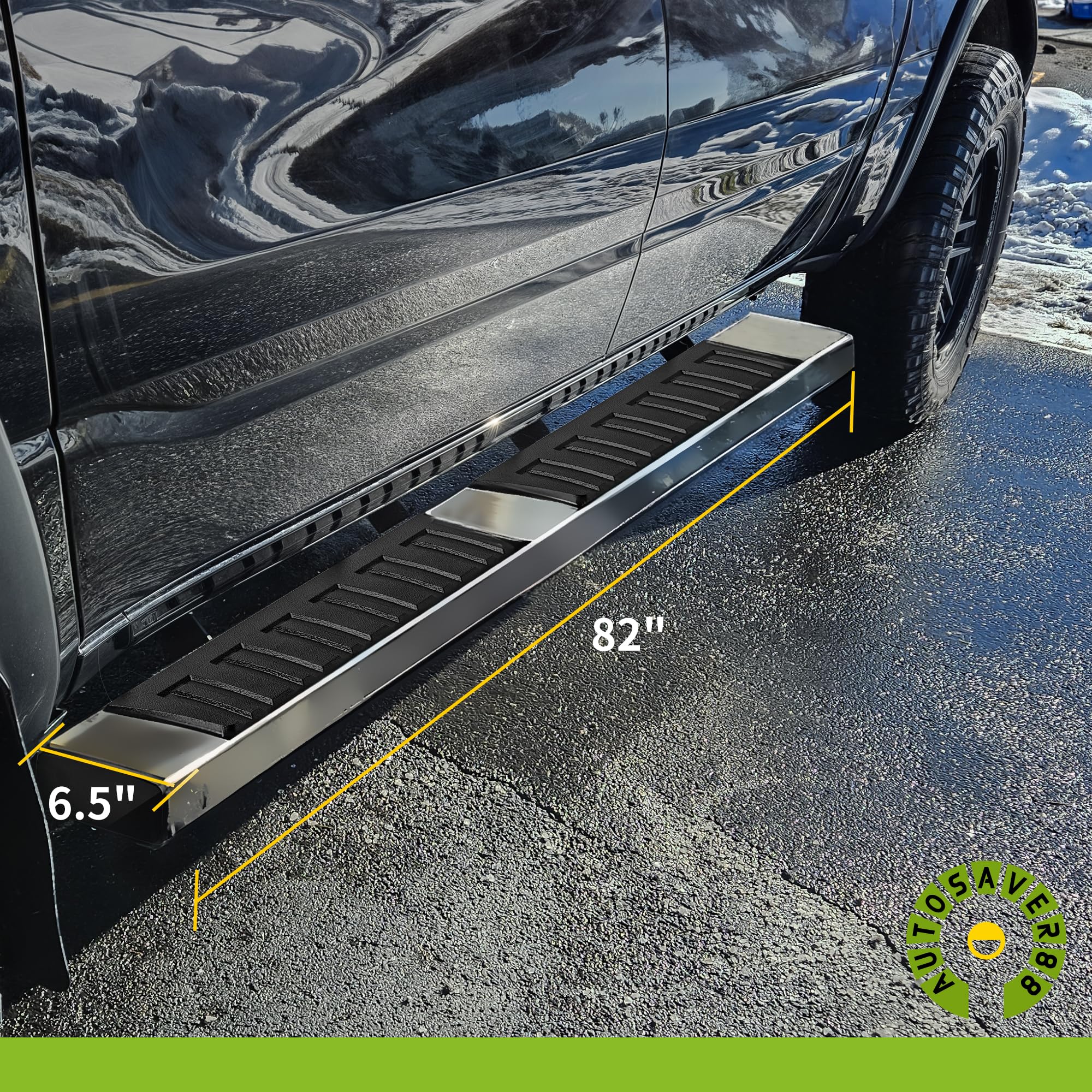 Autosaver88 Running Boards Compatible With 1999-2016 Ford F-250 F-350 Crew Cab, 6 Inches Side Steps Nerf Bars