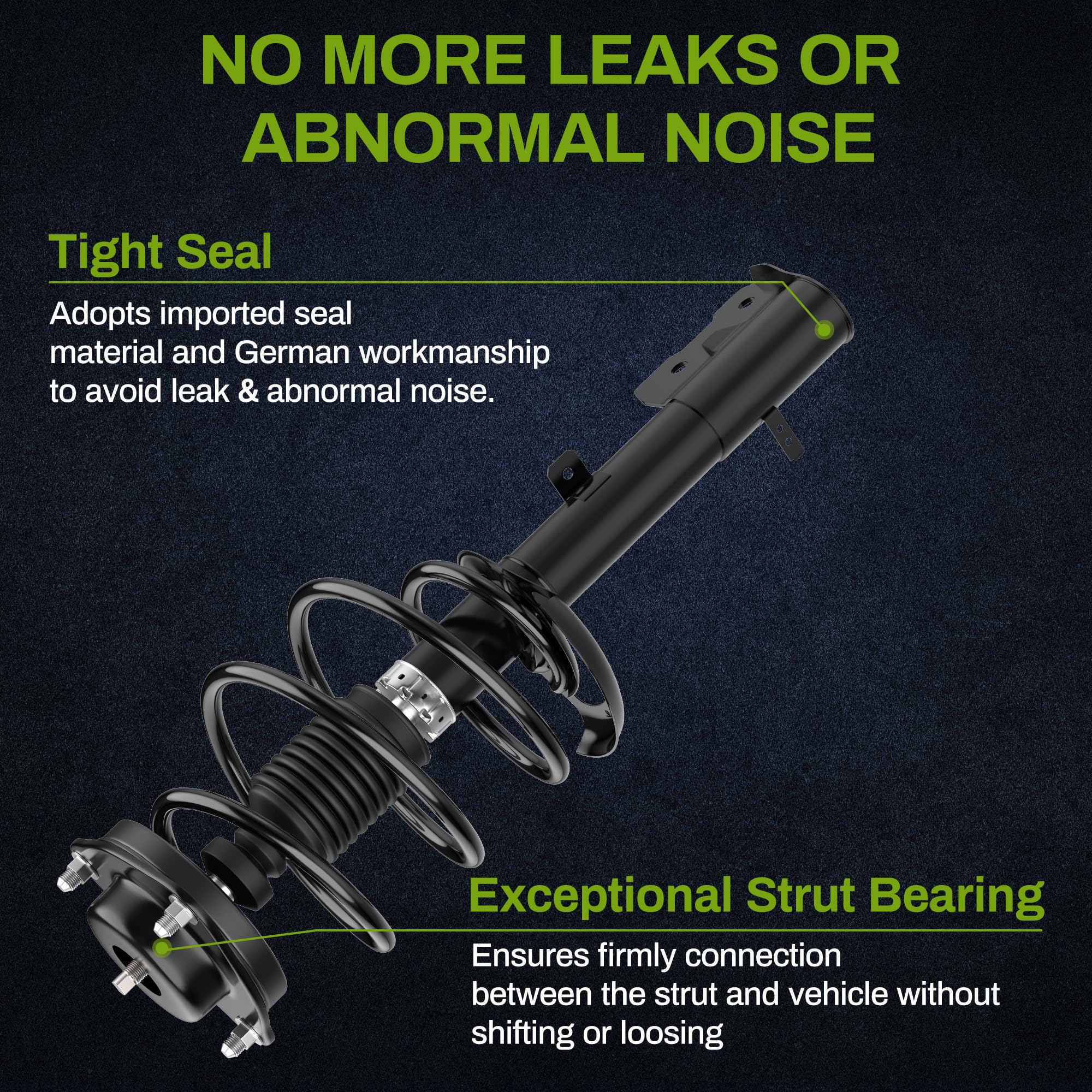 Autosaver88 Front And Rear Quick Complete Struts Assembly Compatible With 2007-2012 Dodge Caliber