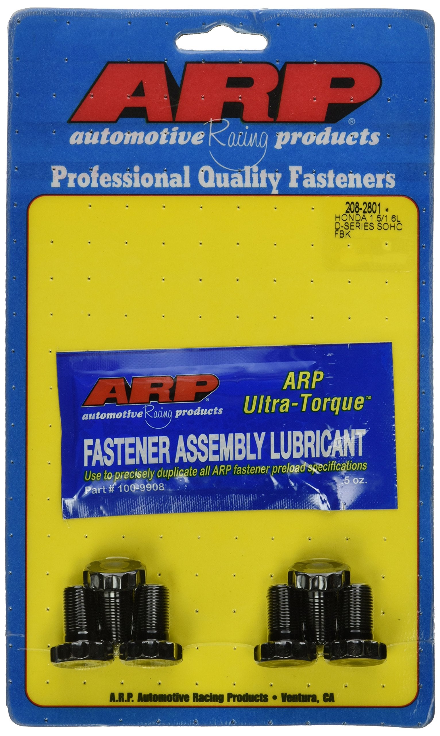 Arp (208-2801) Honda D Series 1.5L/1.6L Sohc Flywheel Bolt Kit