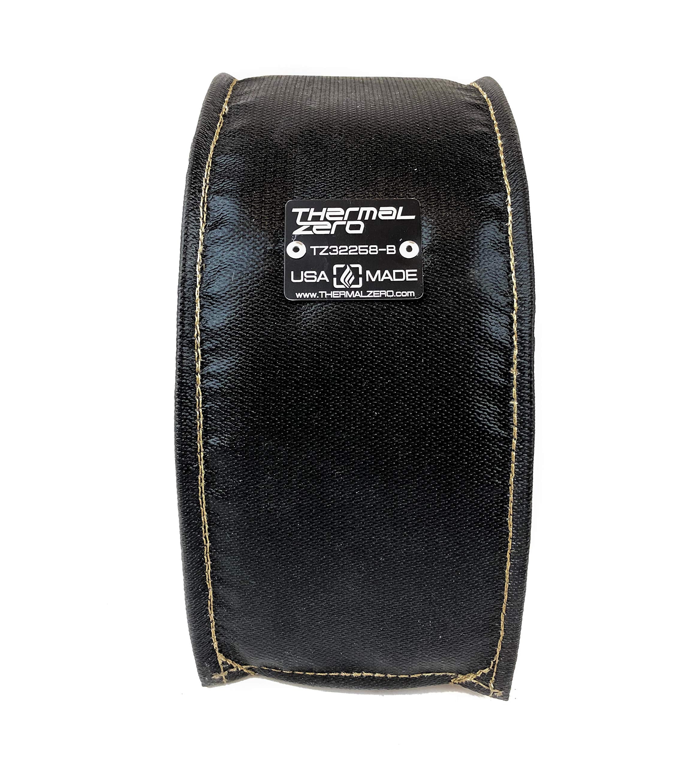 Thermal Zero Tz32258-B Universal Black Turbo Blanket - Custom Fit Turbo Shield For External Wastegate T4 Size Turbine Housing -