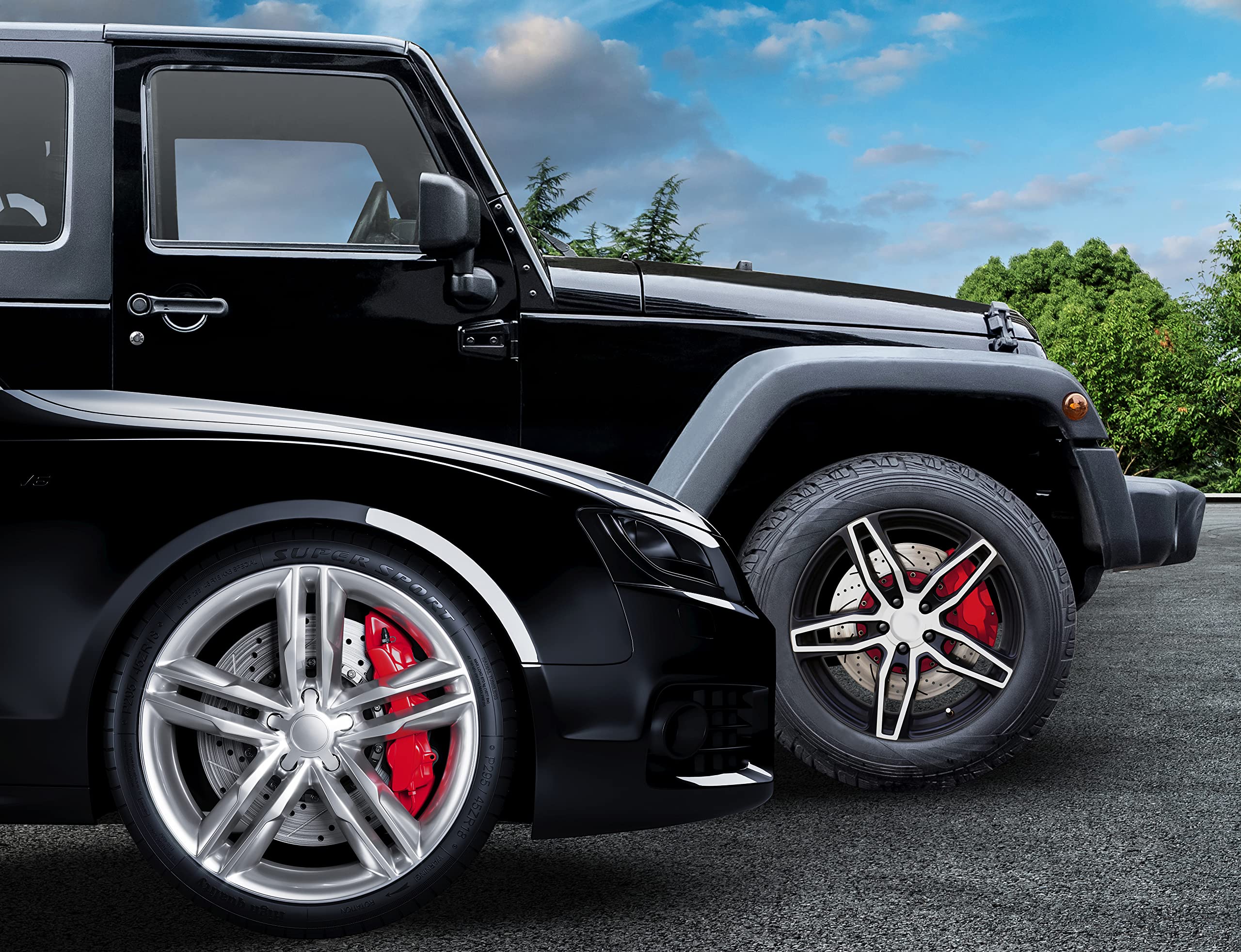 Por-15 Red Caliper Paint - 8 Fl. Oz.- Superior Heat Resistant Coating - High Temperature Brake Caliper Paint