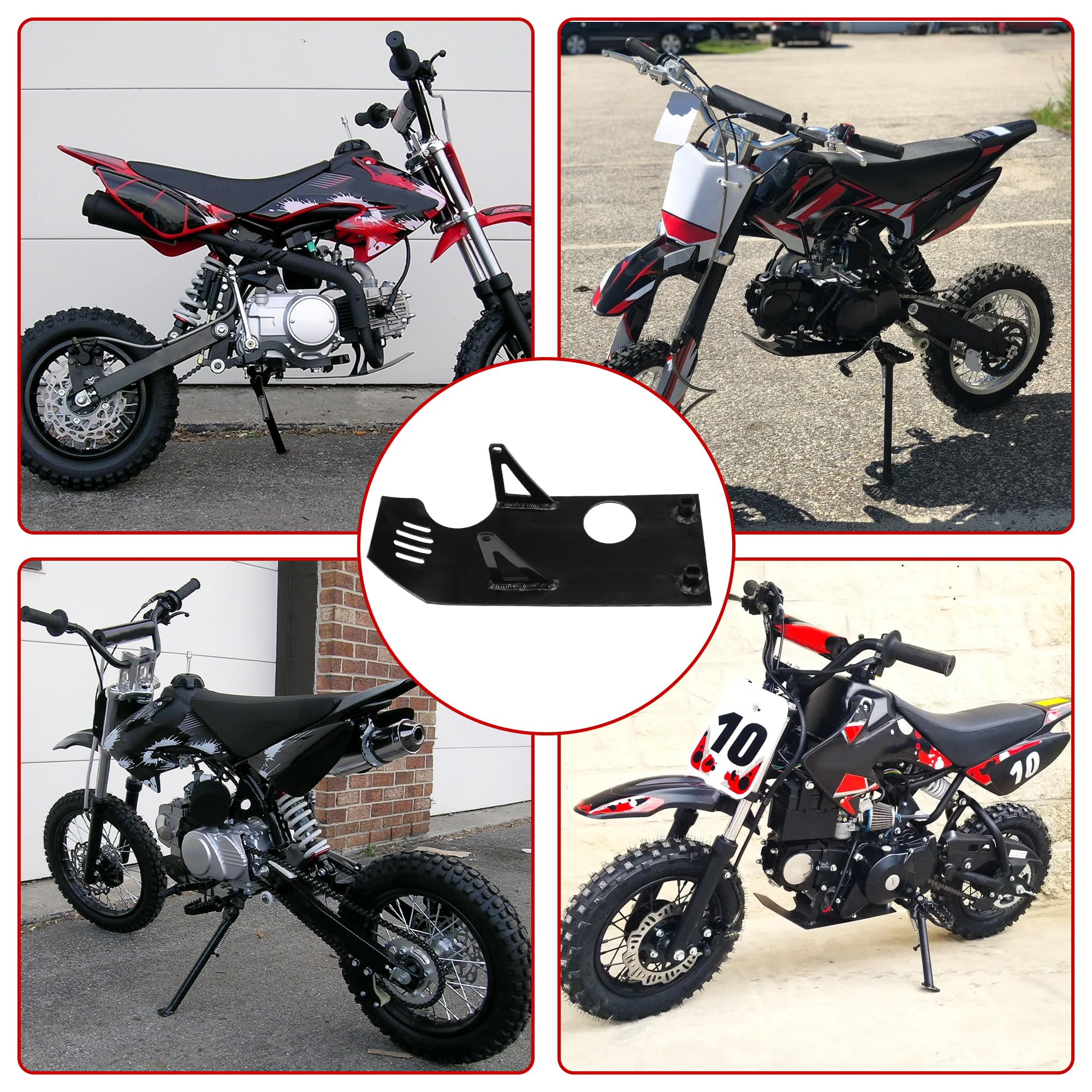 Grehua Aluminum Pit Bike Engine Skid Plate For 110Cc 125Cc 140Cc 50Cc 70Cc 90Cc Crf50 Xr50 Xr70 Cxr50 Ssr110 125 Coolster Apollo