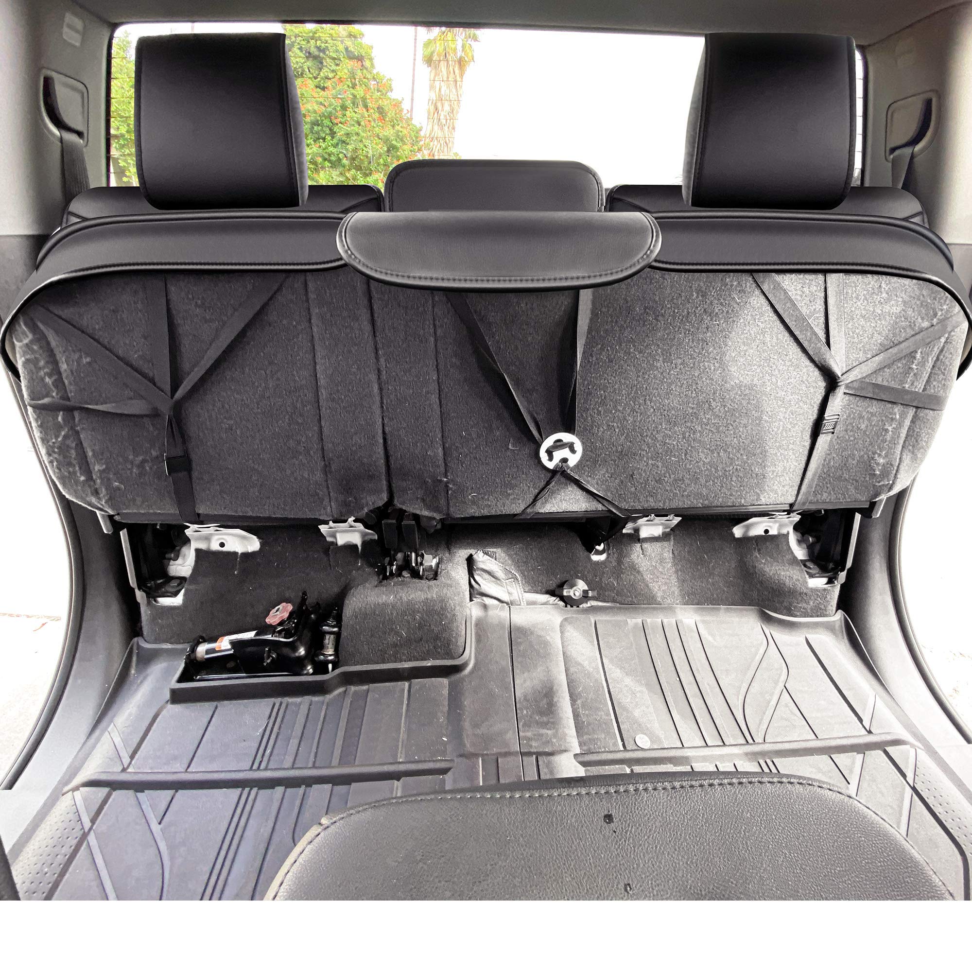 Luckyman Club Rear Silverado Seat Covers Fit For 2007-2025 Chevy Silverado Sierra 1500 2500 3500 Crew,Double,Extended Cab With W