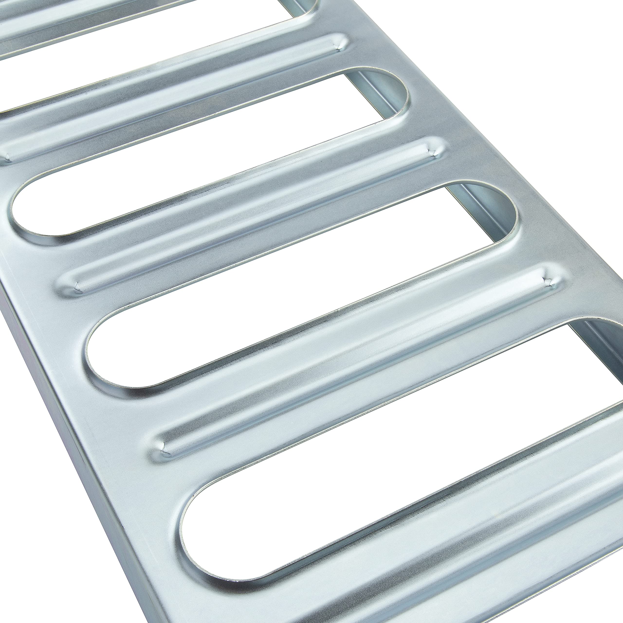 CARGOSMART 3094 Steel Tri-Fold Ramp with Punch Out Pattern (2pk) - Easily, Safely Load & Unload Push Mowers, Appliances, Compact