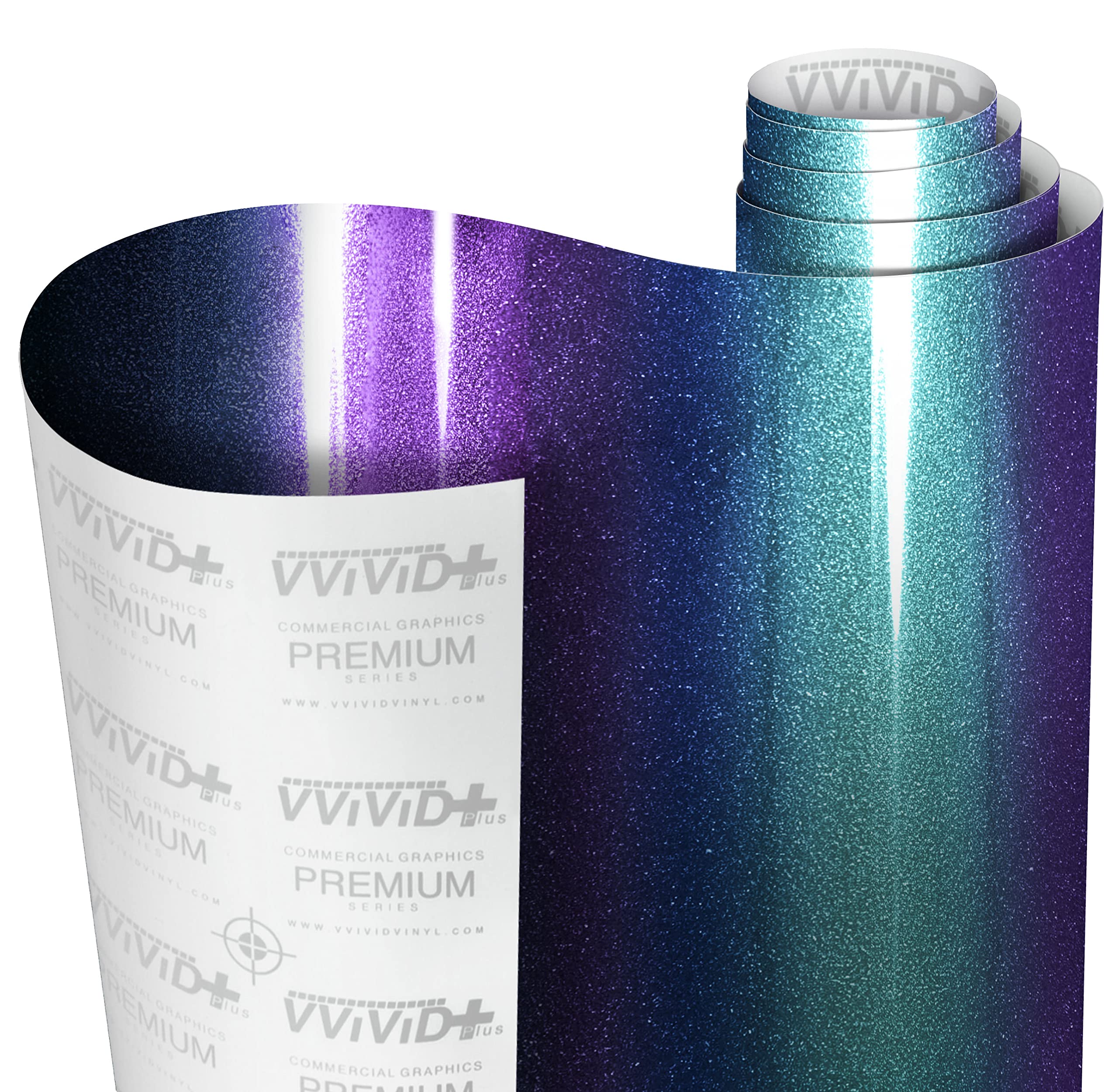 VViViD+ Gloss Metallic Chameleon Blue to Purple Color-Shift (6ft x 5ft) with Air Release