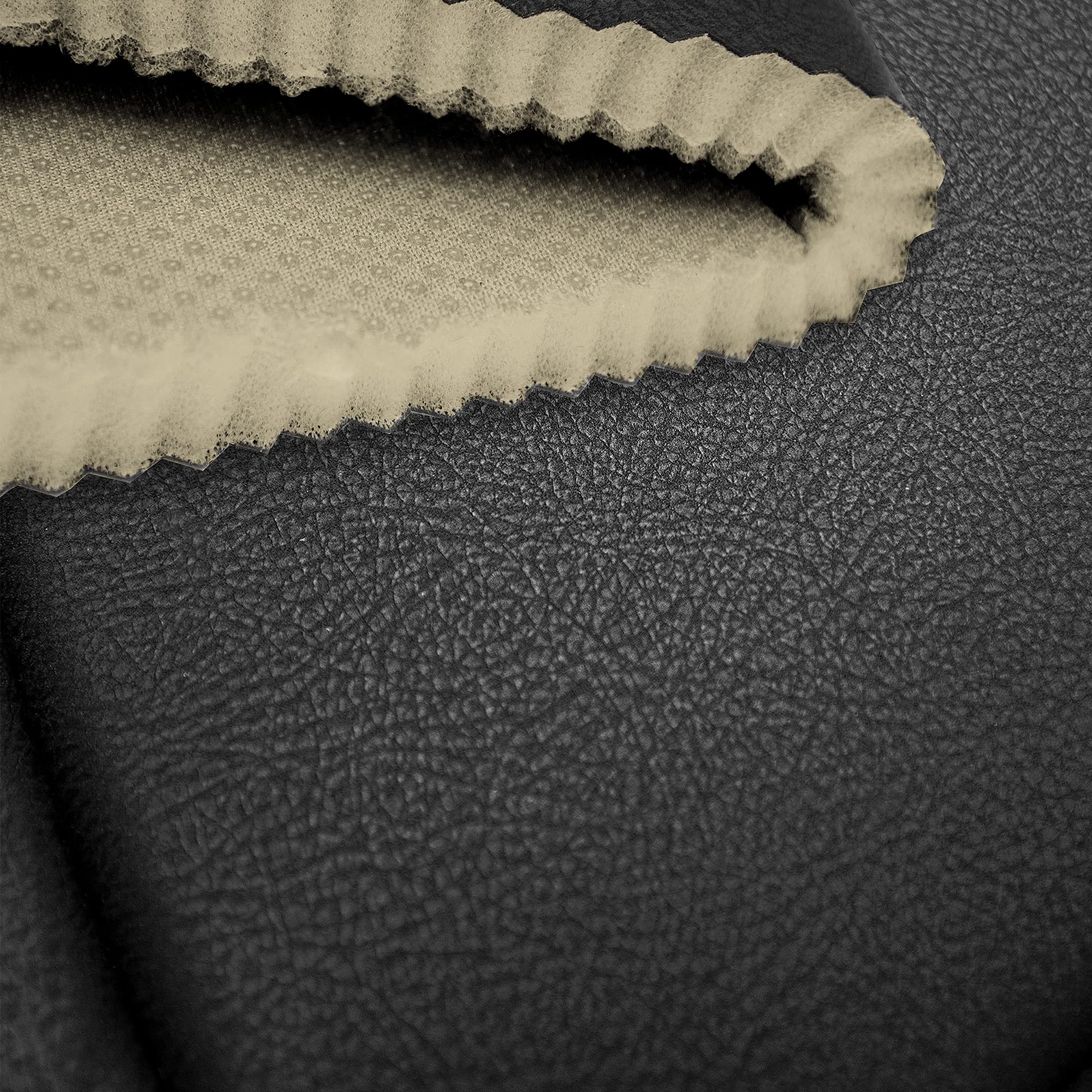 Fh Group Car Seat Cover For Back Seat Gray Black Faux Leather - Universal Fit, Rear Seat Covers For Cars With Rear Split Bench,