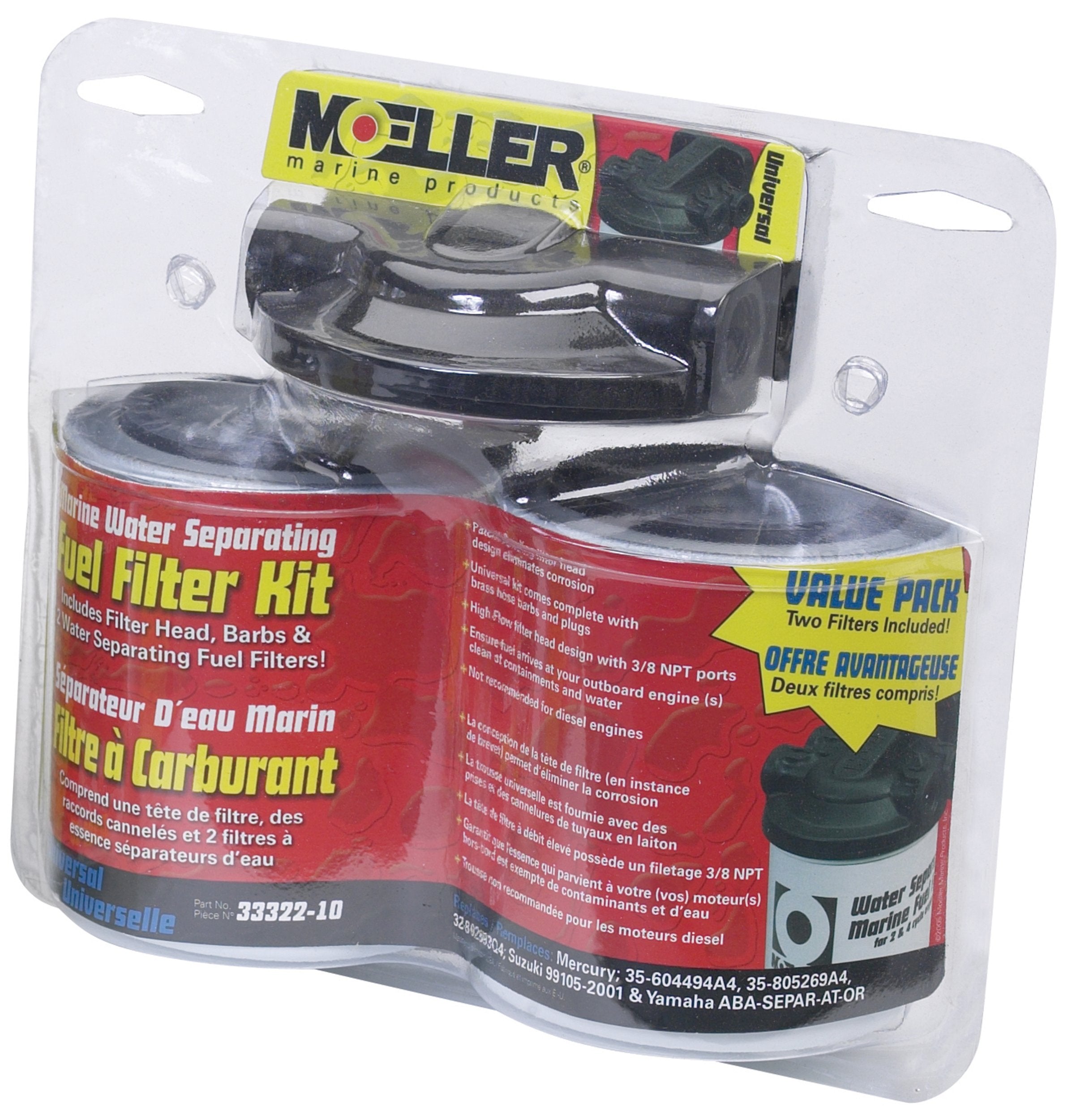 Moeller Water Separating Fuel Filter Bonus Pack Kit