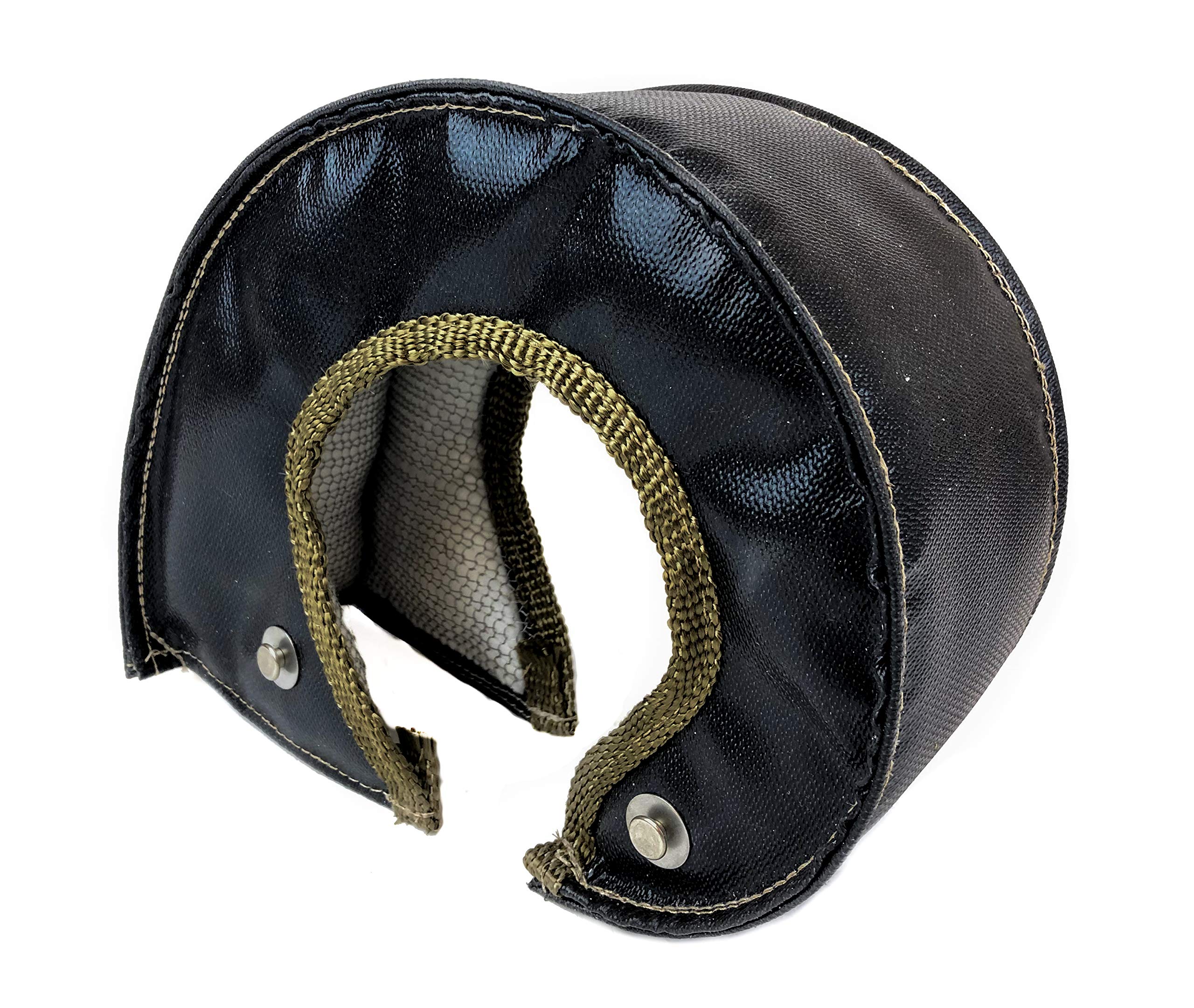 Thermal Zero Tz32258-B Universal Black Turbo Blanket - Custom Fit Turbo Shield For External Wastegate T4 Size Turbine Housing -