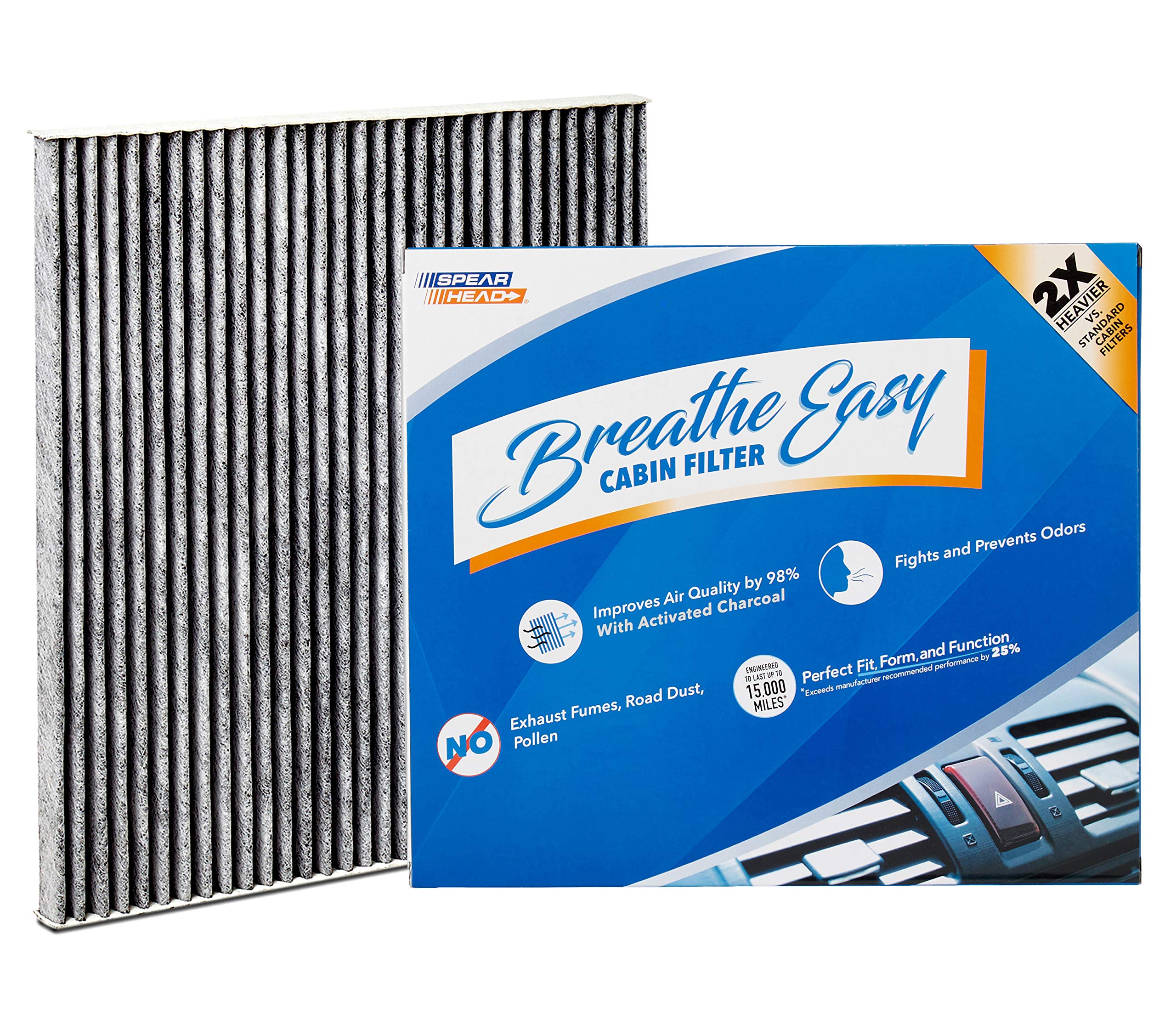 Spearhead Odor Defense Breathe Easy Cabin Filter | Fits 13-18 Altima/16-23 Maxima/15-24 Murano/13-20 Pathfinder/2013 JX35/14-20 