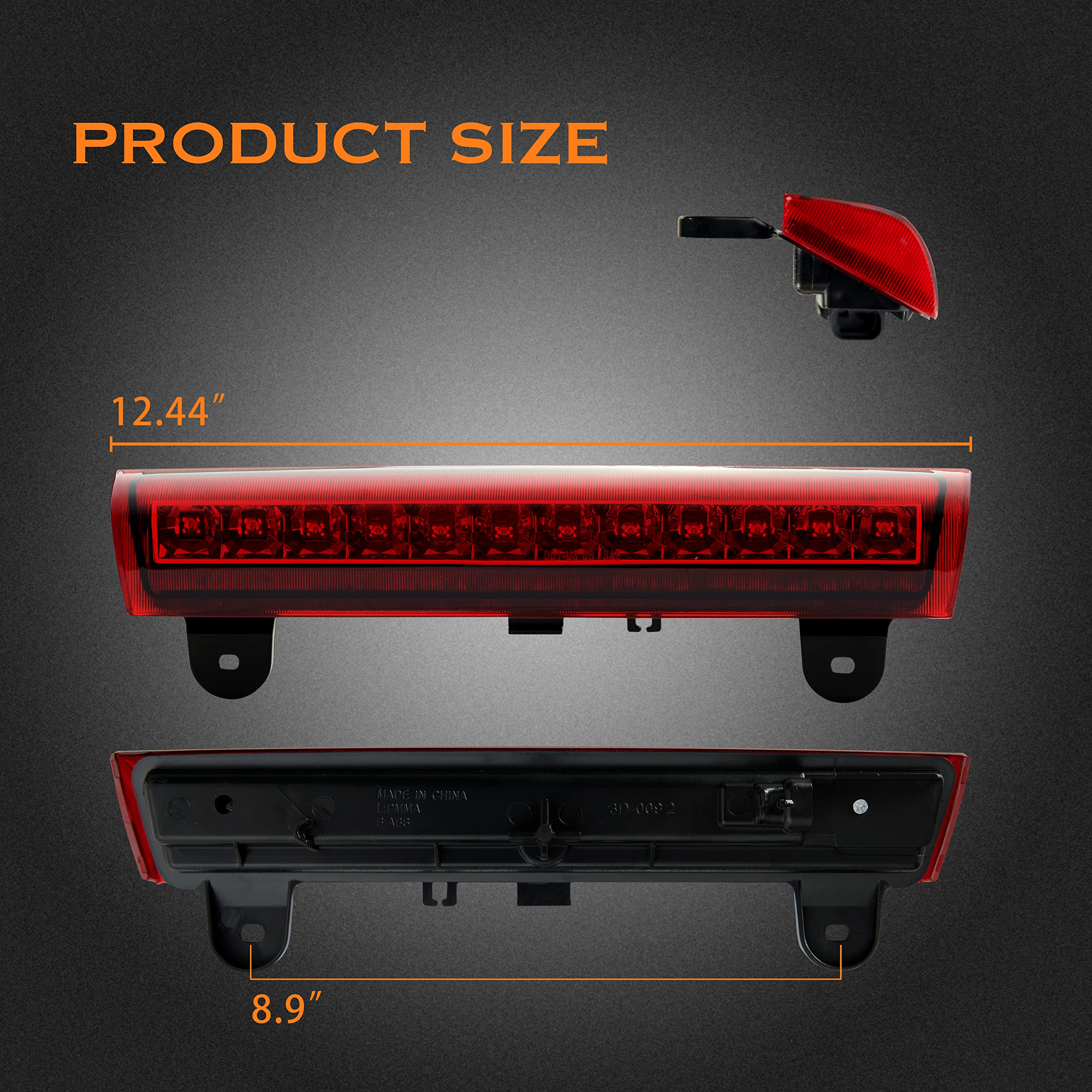 Cxdar Third 3Rd Brake Light, Led High Mount Stop Light Replacement For 2000 2001 2002 2003 2004 2005 2006 Chevy Tahoe Suburban/G