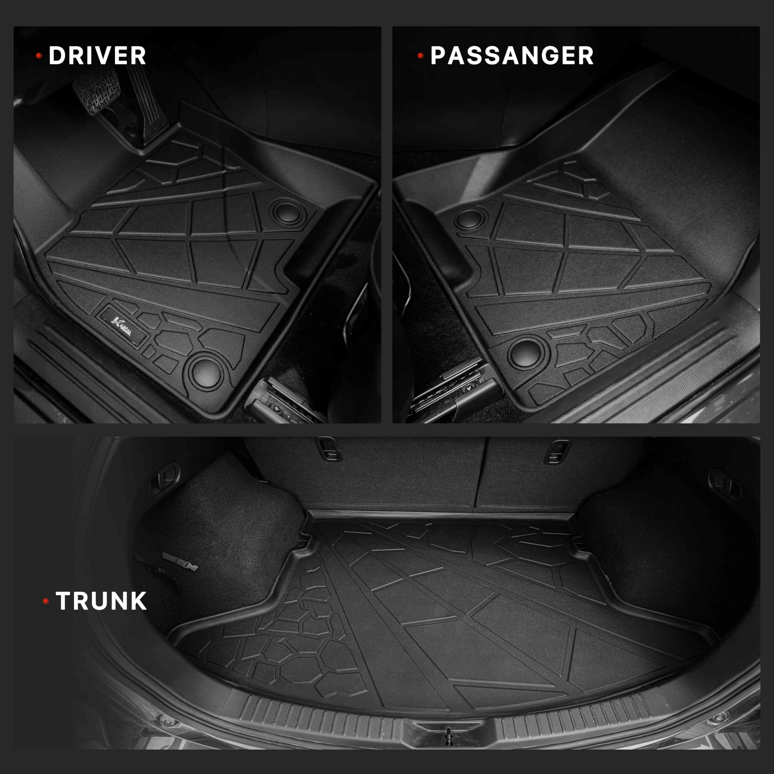 Floor Mats Cargo Liner Fit For Mazda Cx5 2017-2024, Custom Fit Tpe Rubber Guard Accessories Anti-Slip Trunk Mats Floor Liners Fo