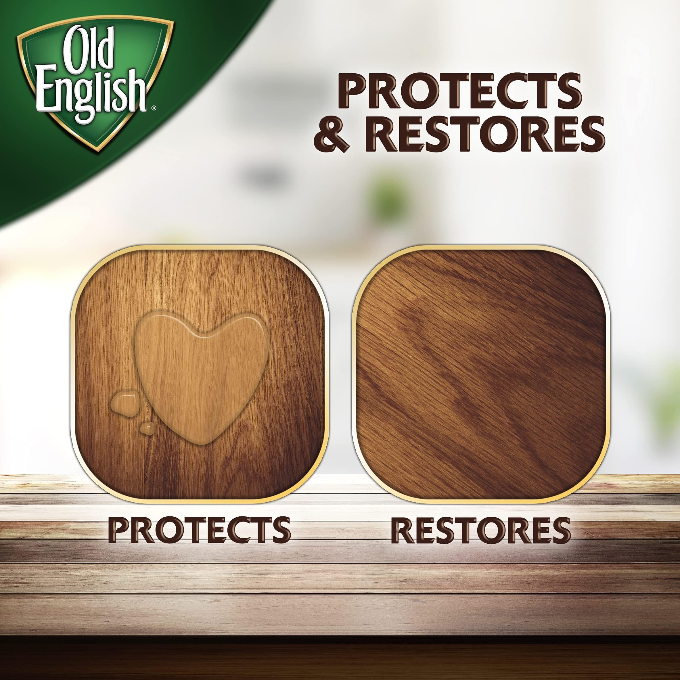 Reckitt Old English Scratch Cover for Dark Woods, 8oz Bottle, Mineral Oil, Brown