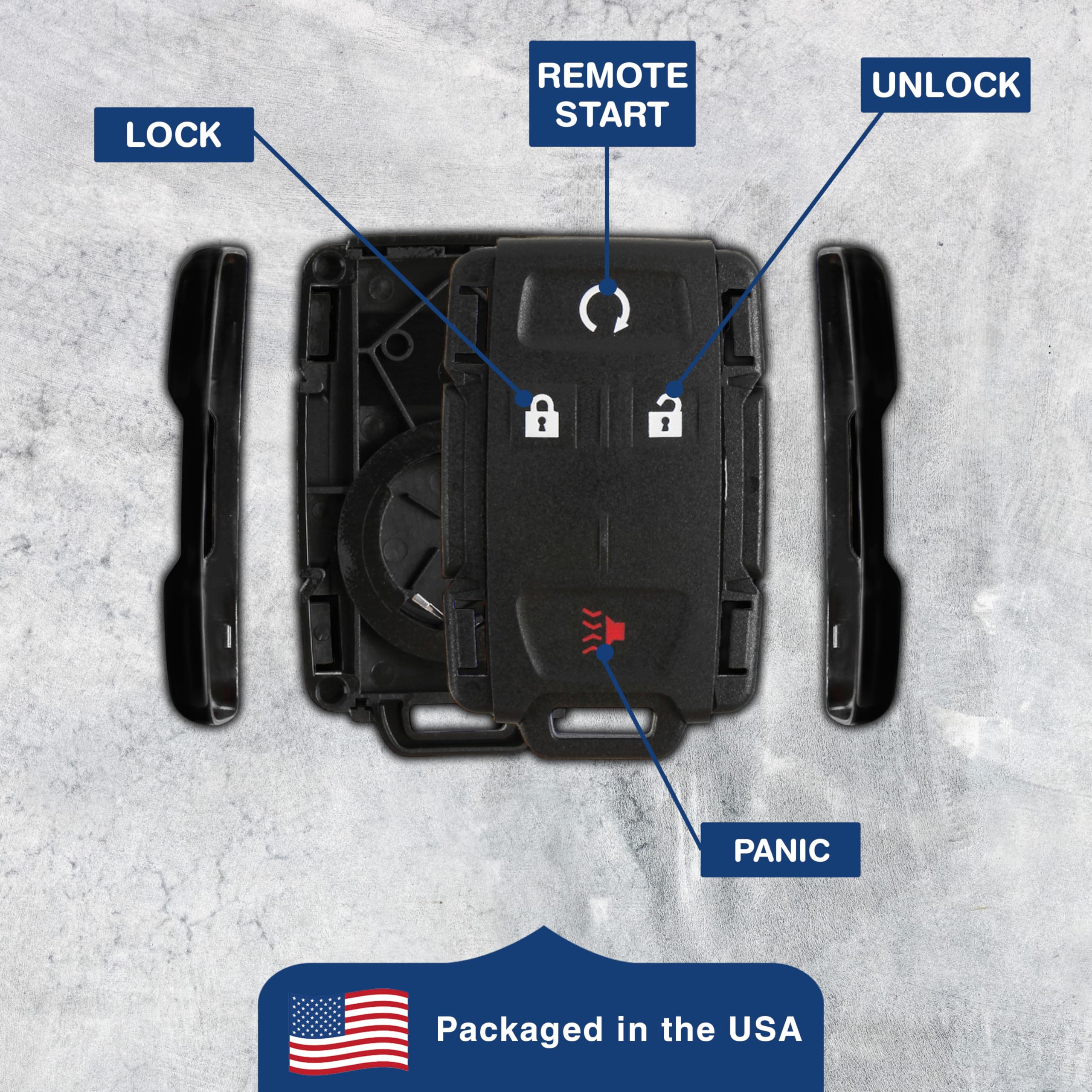 Keylessoption Keyless Entry Remote Control Car Key Fob Case Shell Button Pad Outer Cover For M3N-32337100