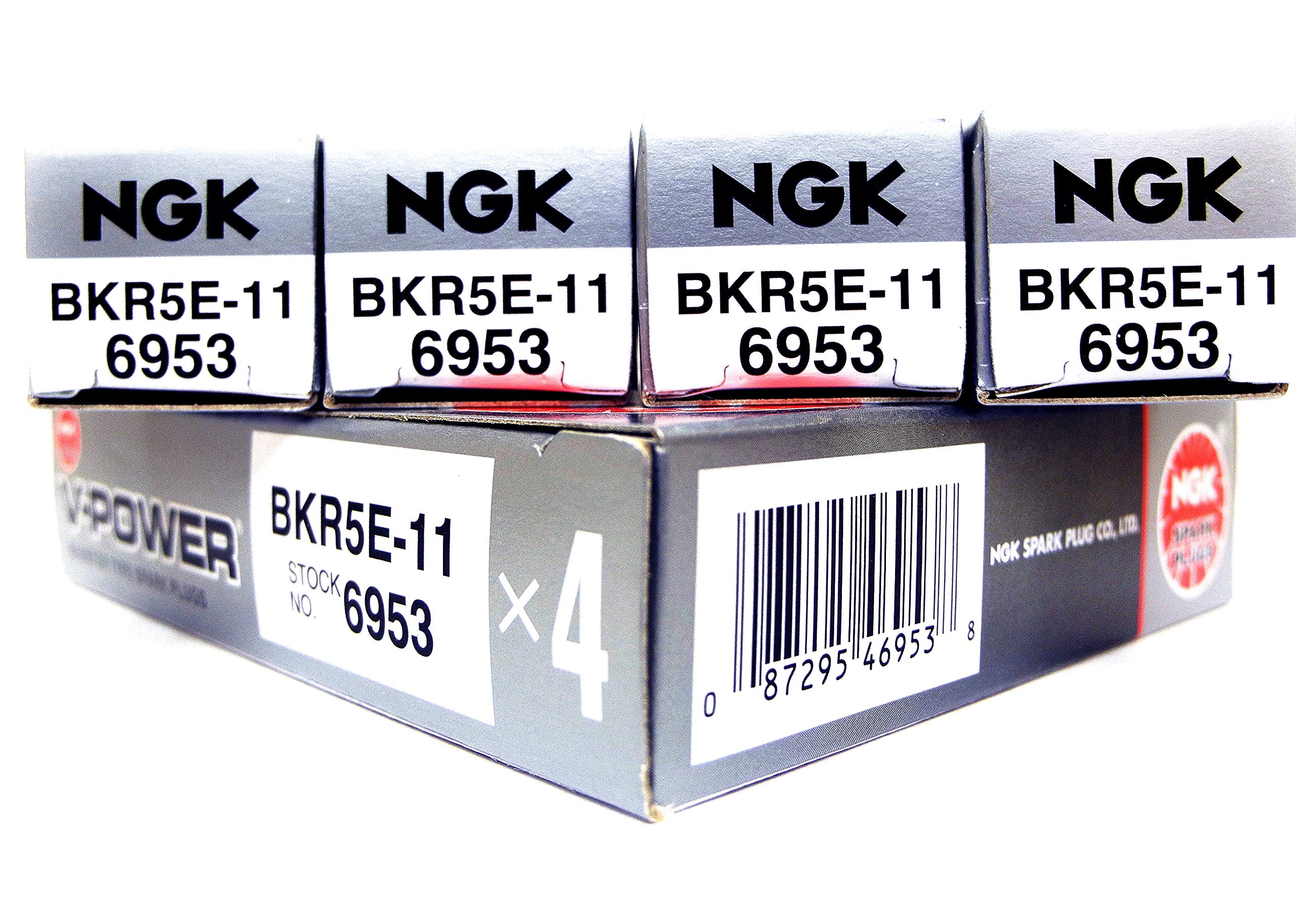 Ngk 6953 V-Power Spark Plug - Bkr5E-11, 4 Pack