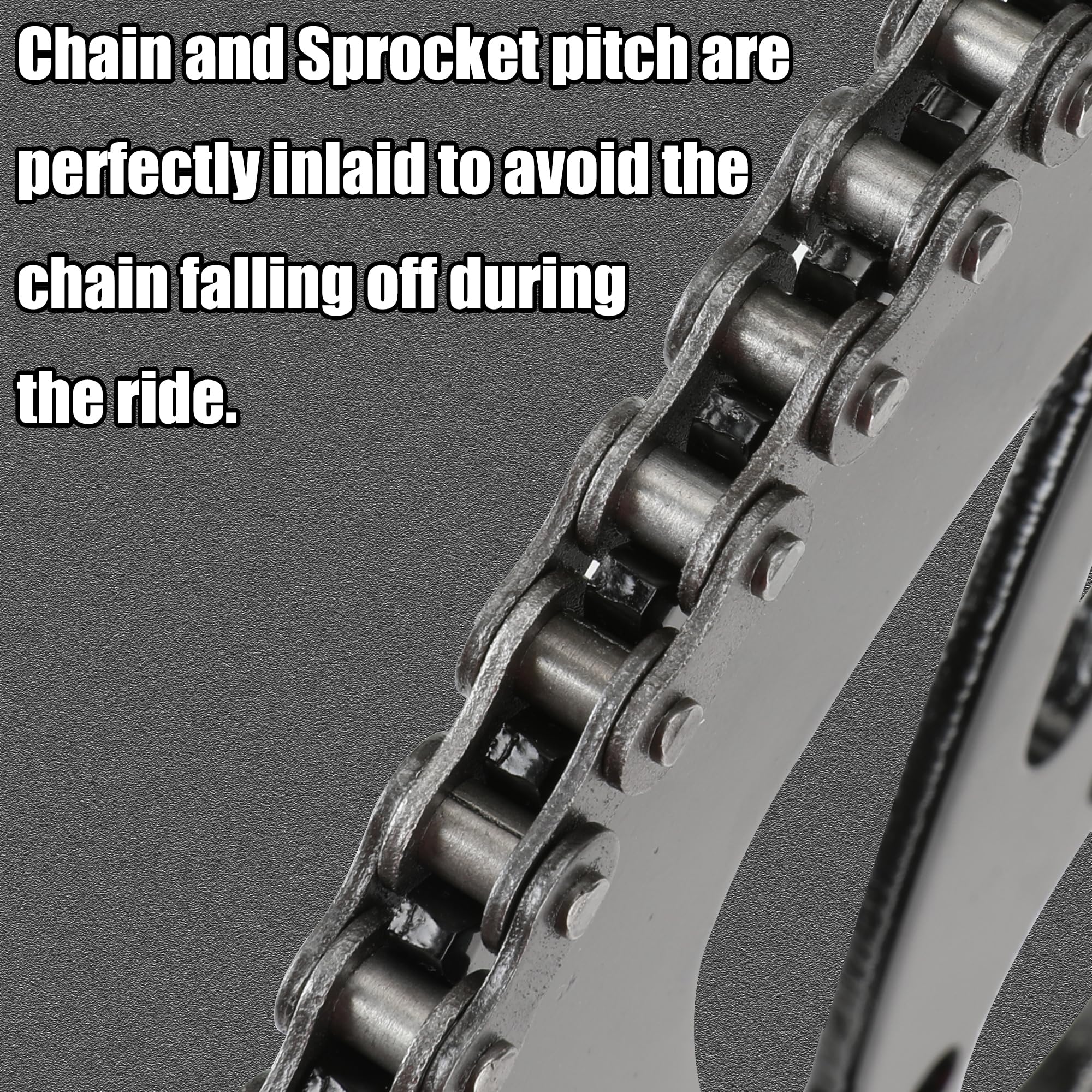 YOXUFA 35 Chain 140 Links Chain Breaker for Predator 212cc 79cc 97cc 100cc Coleman CT100U CC100X Baja Doodle Bug DB30 Motovox MB