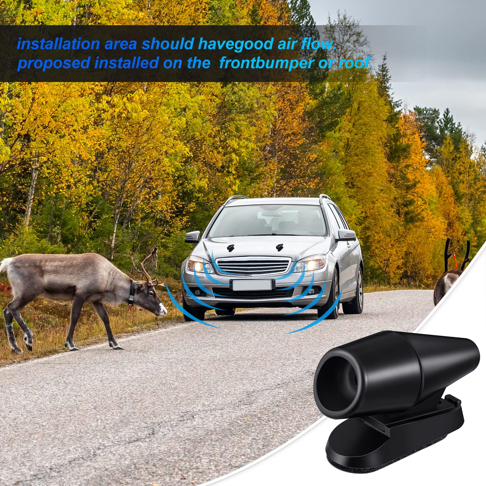 Frienda 6 Pieces Deer Whistles For Vehicles Avoids Collisions, Deer Whistles For Car, Horns For Vehicles Warning Devices With Wa