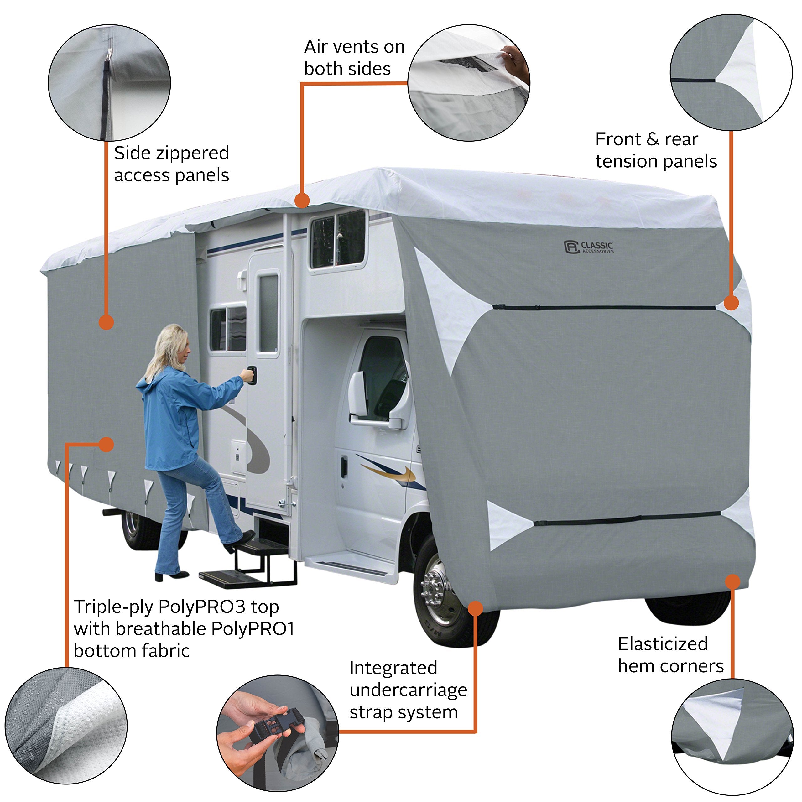 Classic Accessories Over Drive Polypro3 Deluxe Class C Rv Cover, Fits 26 - 29 Rvs, Model 4 (79463)
