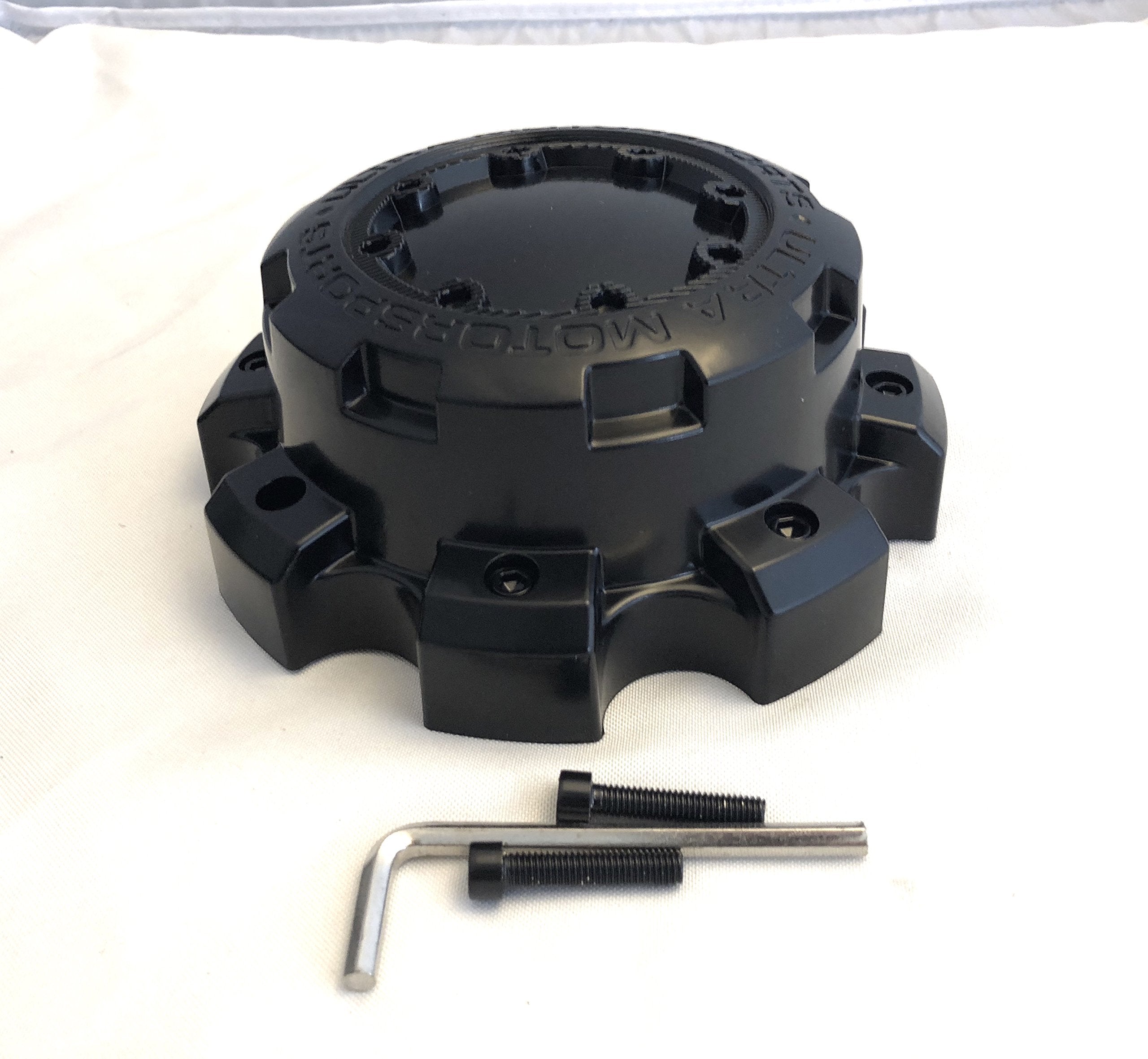 Ultra Wheel Black Wheel Center Cap p/n # 89-9879 with Bolts - Matte Black
