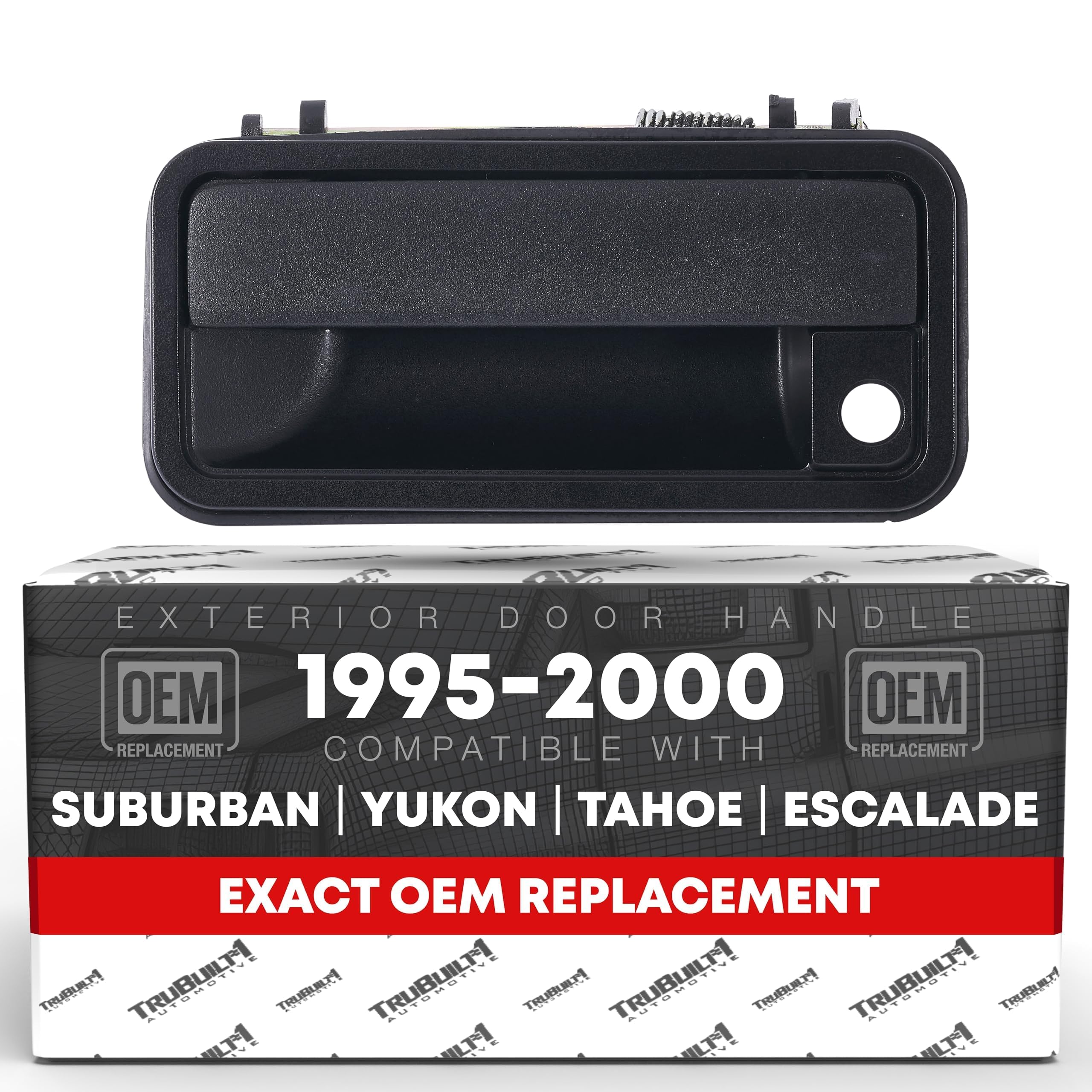 Exterior Front Driver Door Handle, Upgraded Metal - Compatible With 1988-2000 Chevrolet Gmc C1500, K1500, C2500, K2500, K3500, 9